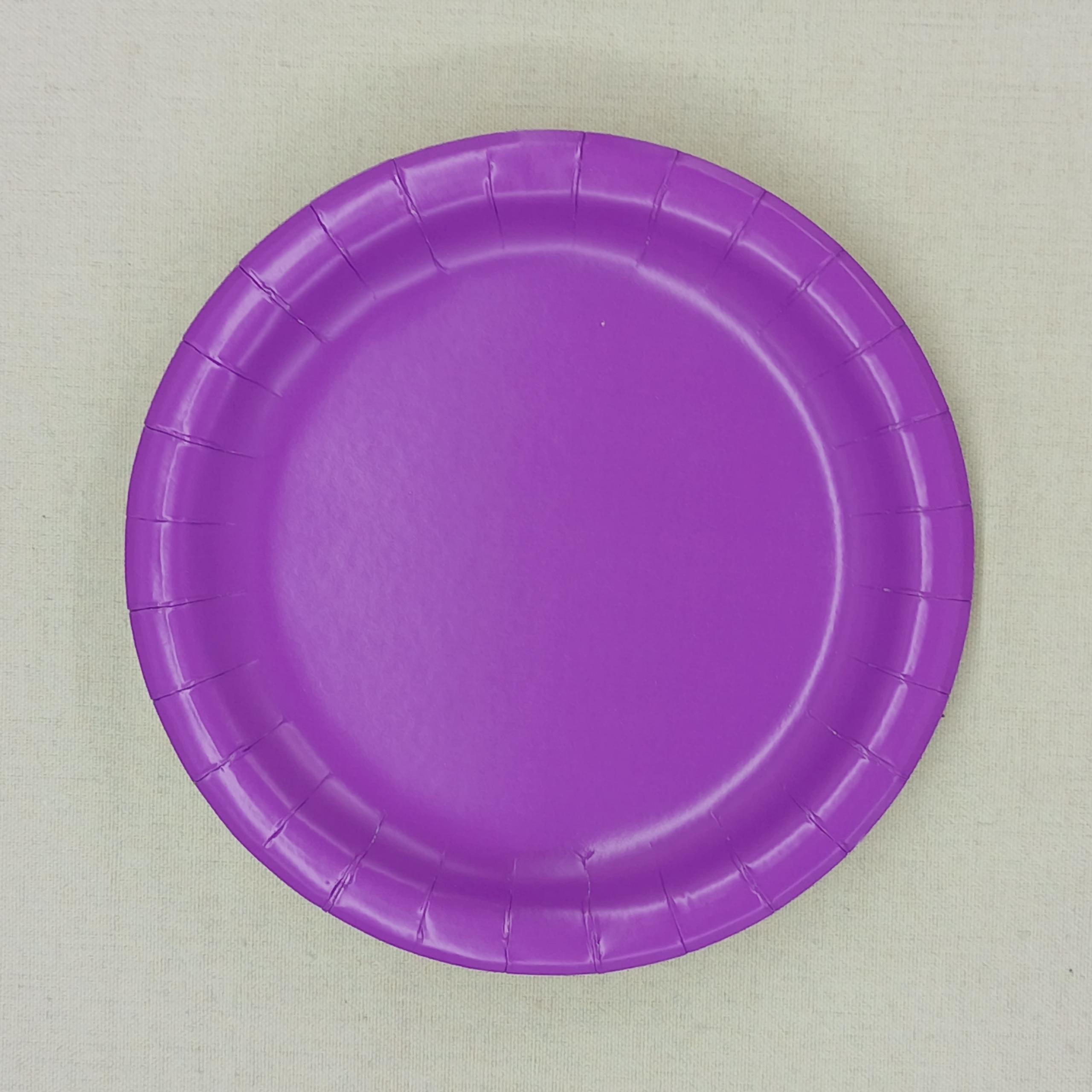 Solid Color Paper Plate for Birthday Party