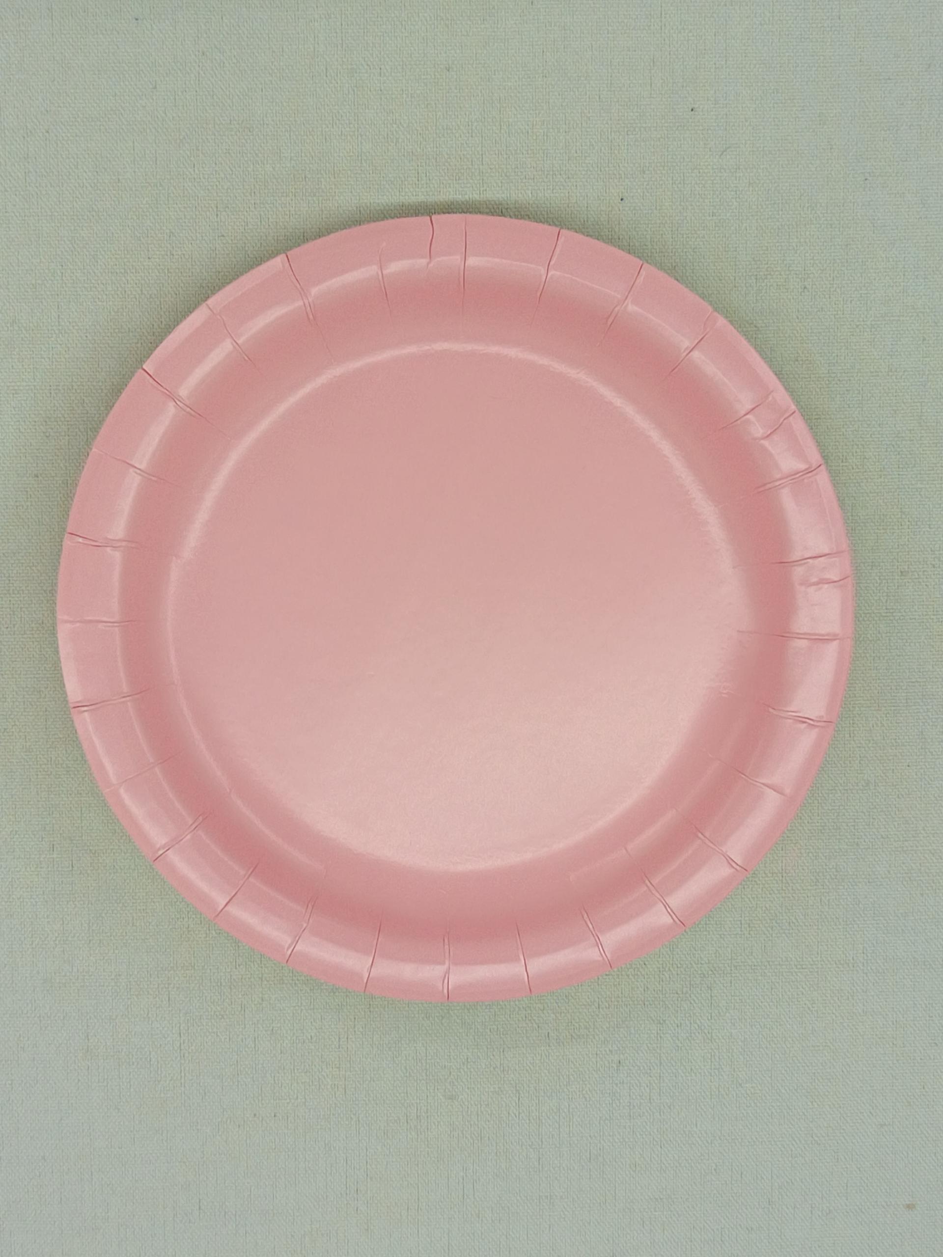 Solid Color Paper Plate for Birthday Party