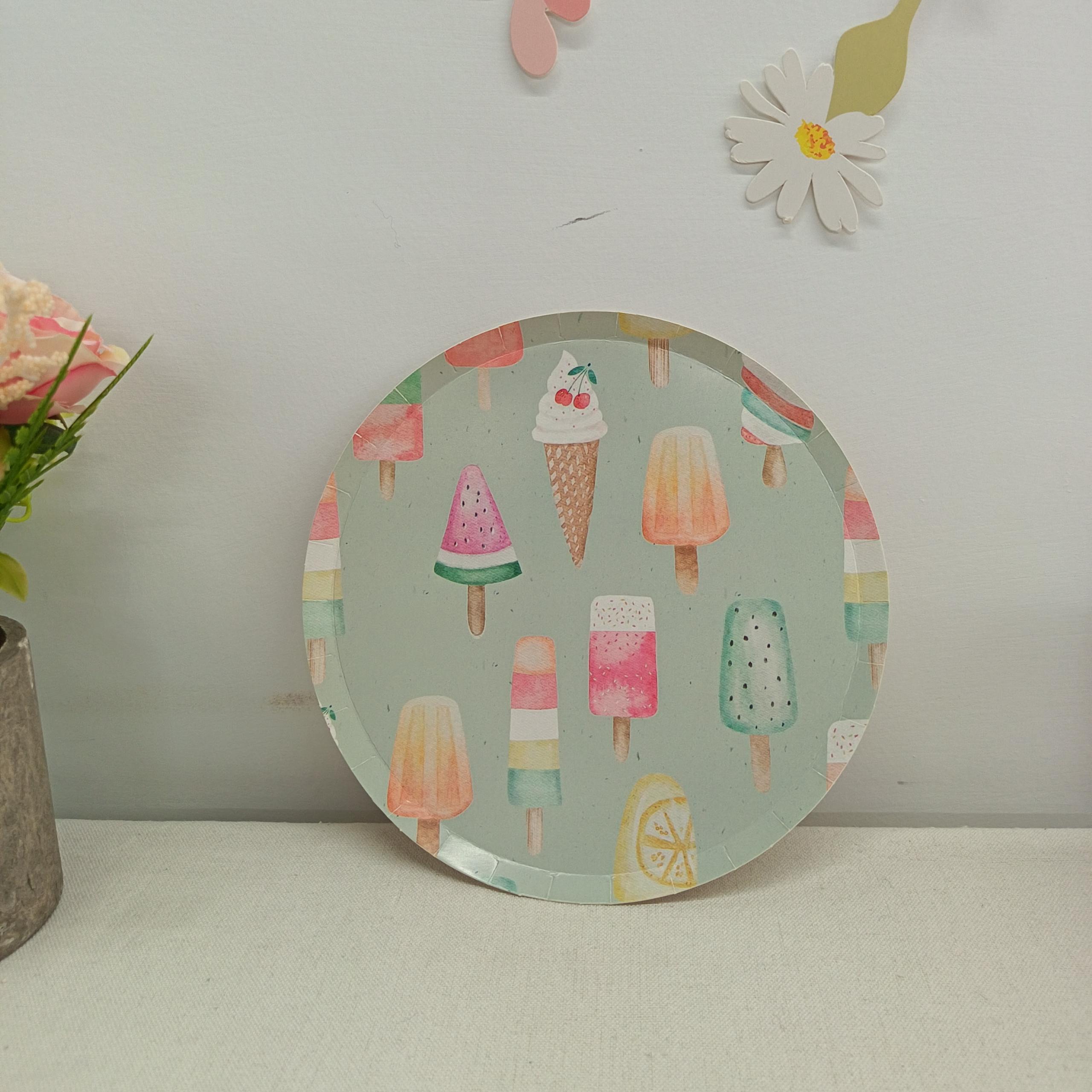 Ice Cream Paper Plate