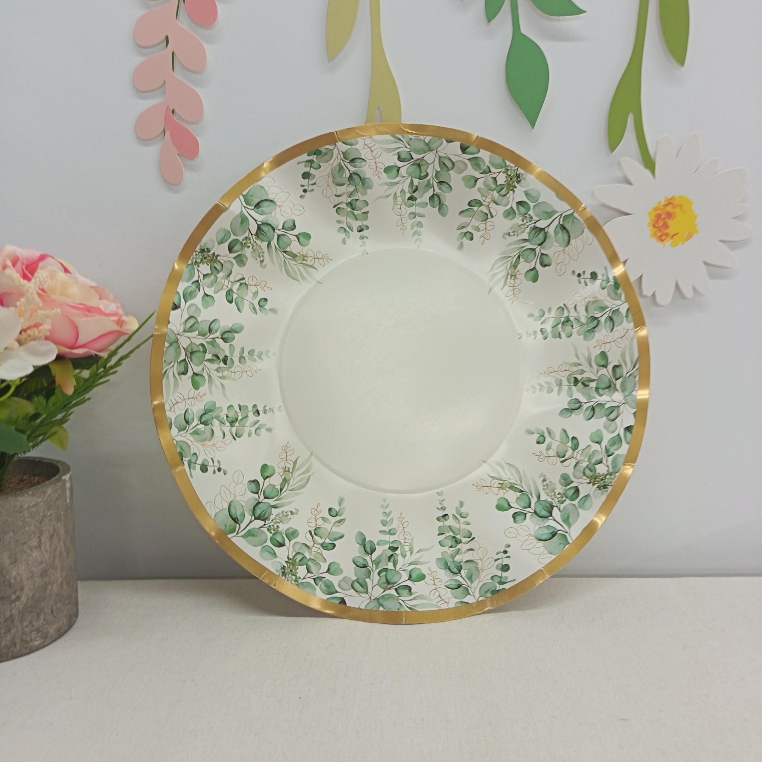 Flower Paper Plate for Tea Party