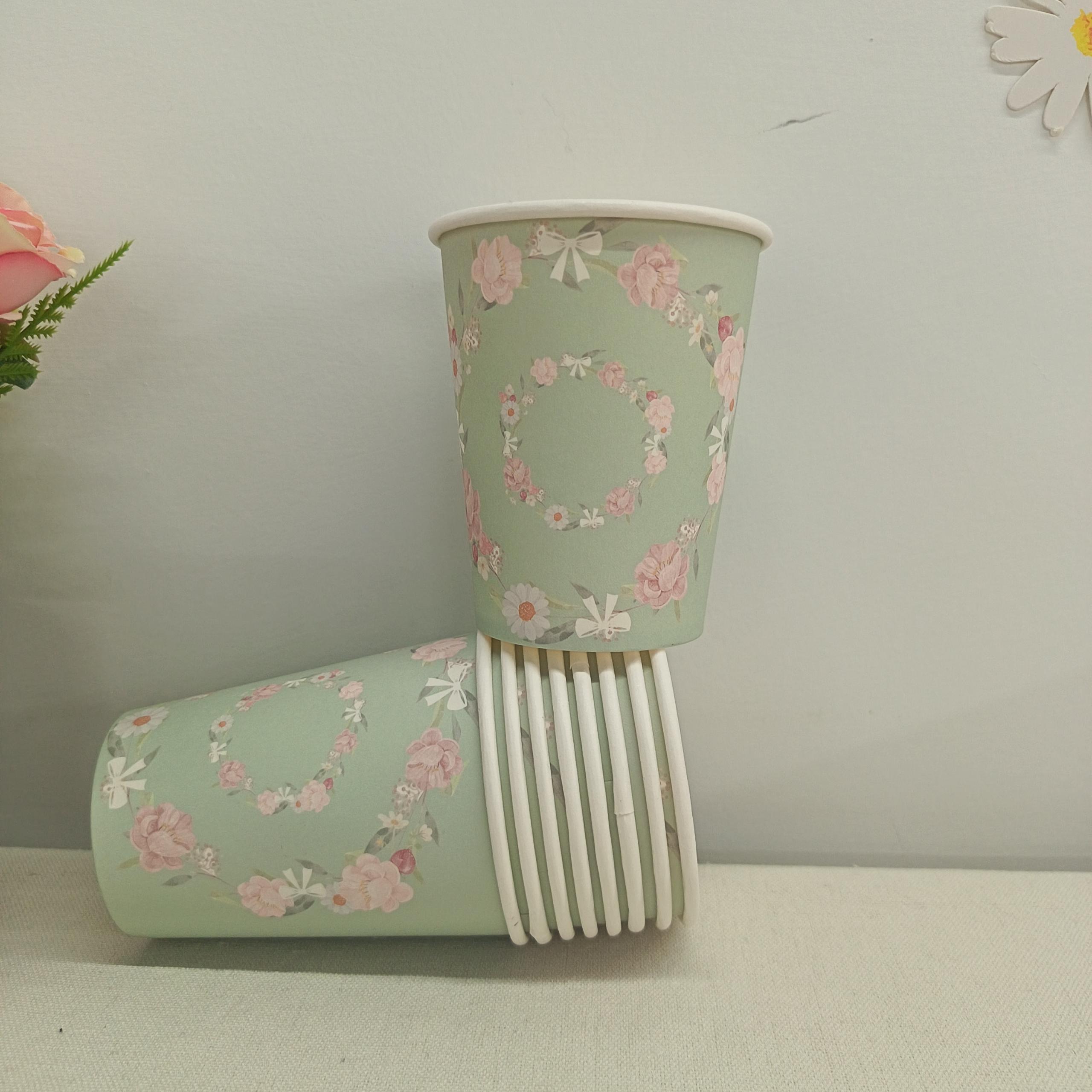 Floral Paper Cup