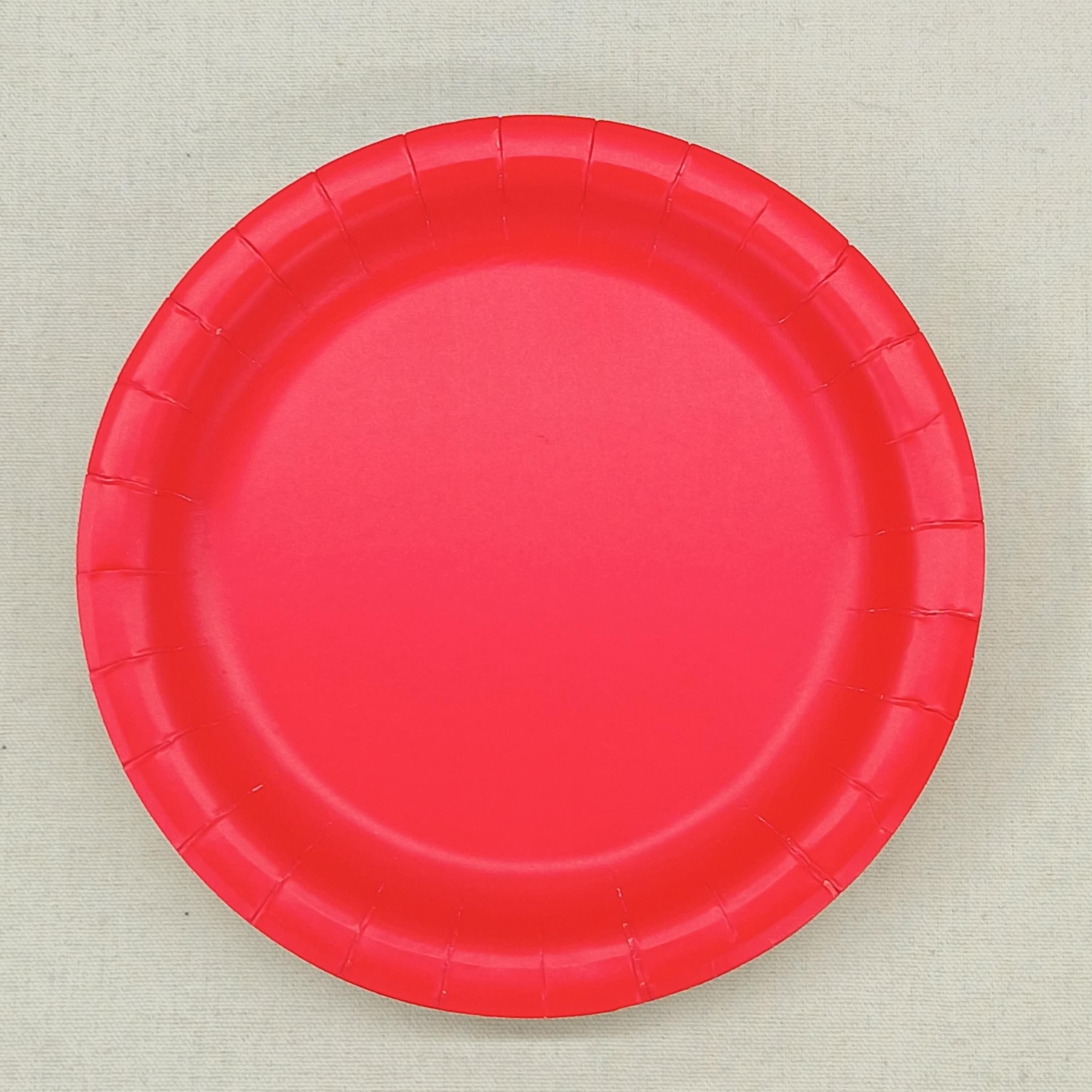 Solid Color Paper Plate for Birthday Party
