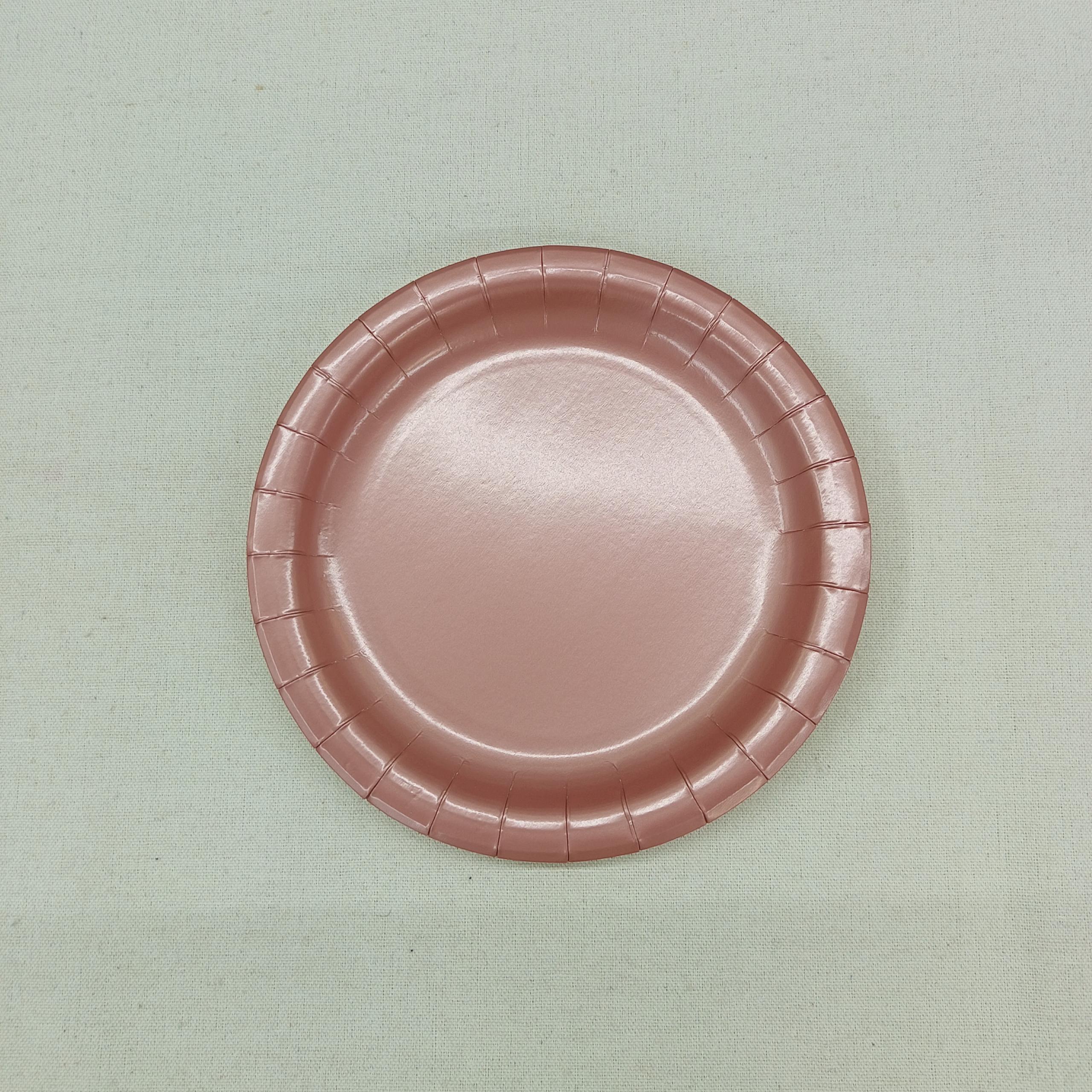 Solid Color Paper Plate for Birthday Party