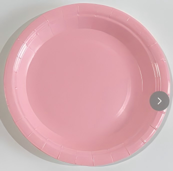 Solid Color Paper Plate for Birthday Party