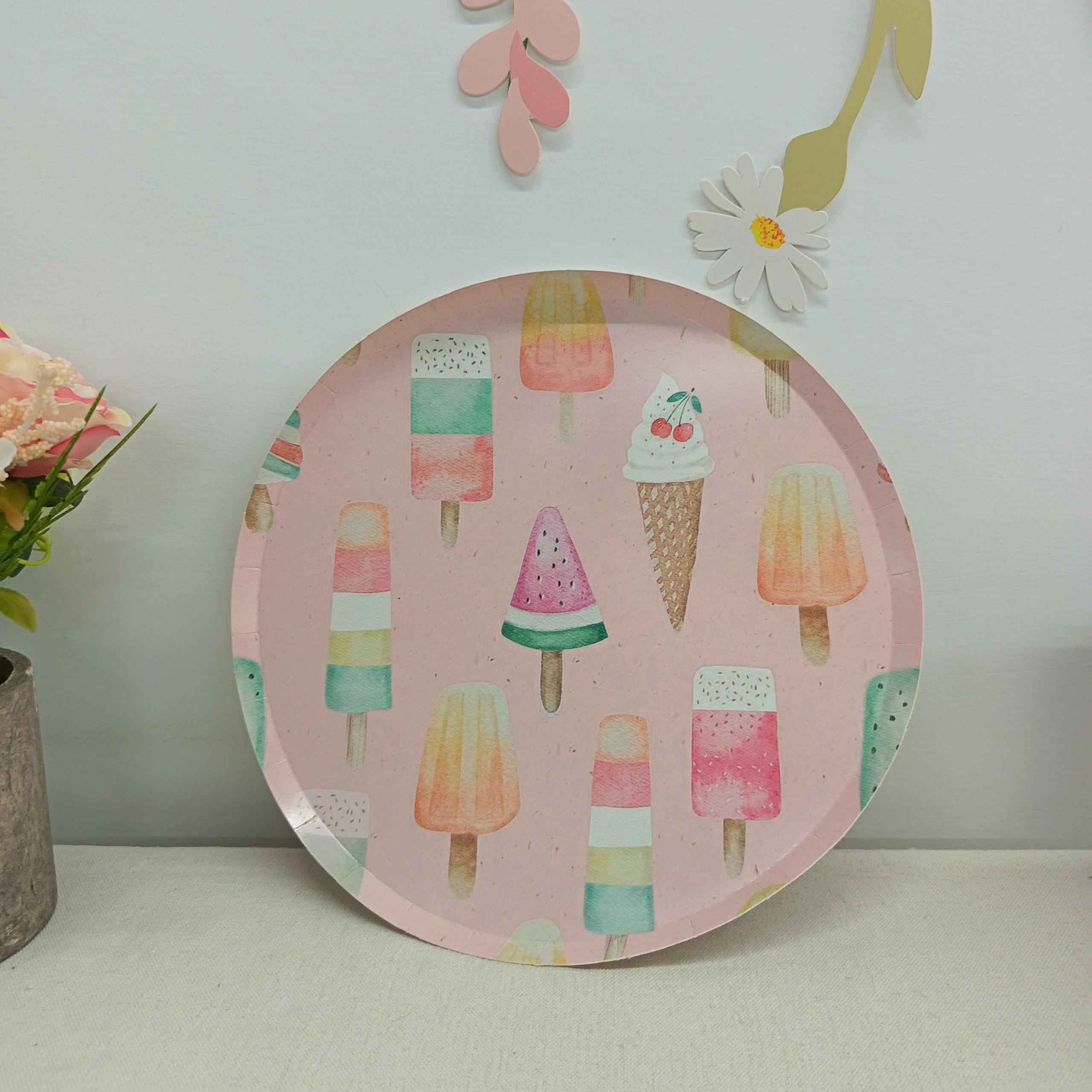 Ice Cream Paper Plate