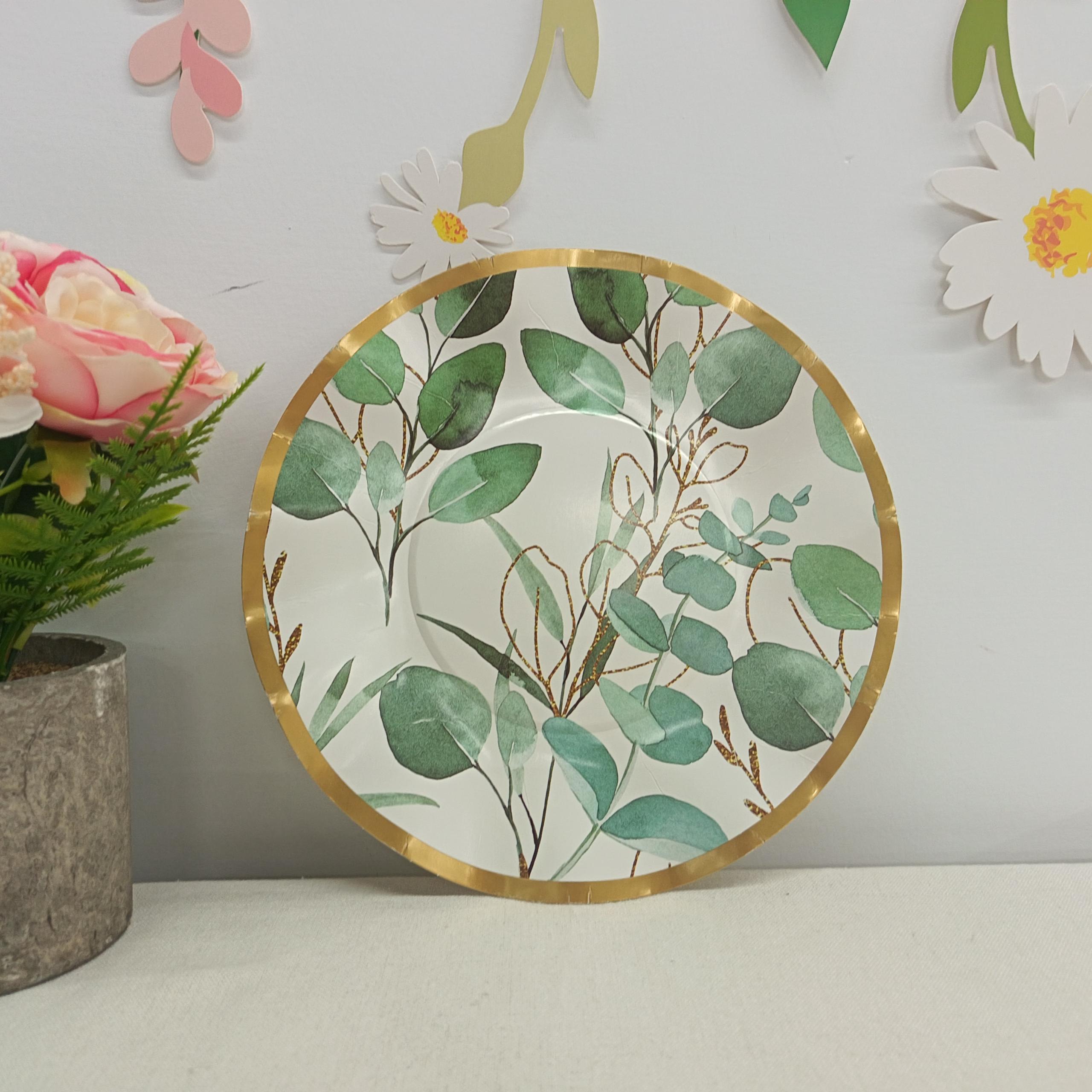 Flower Paper Plate for Tea Party