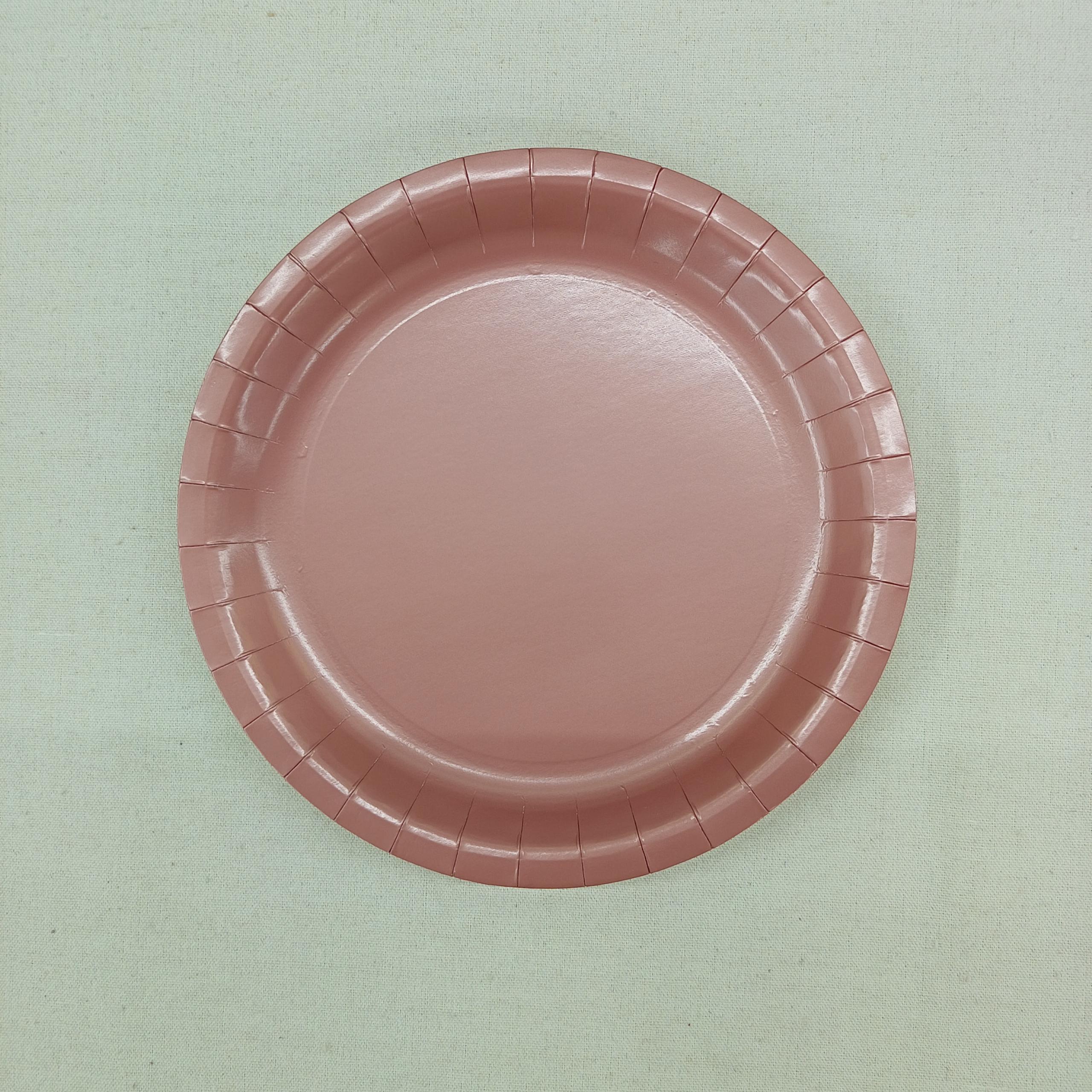 Solid Color Paper Plate for Birthday Party