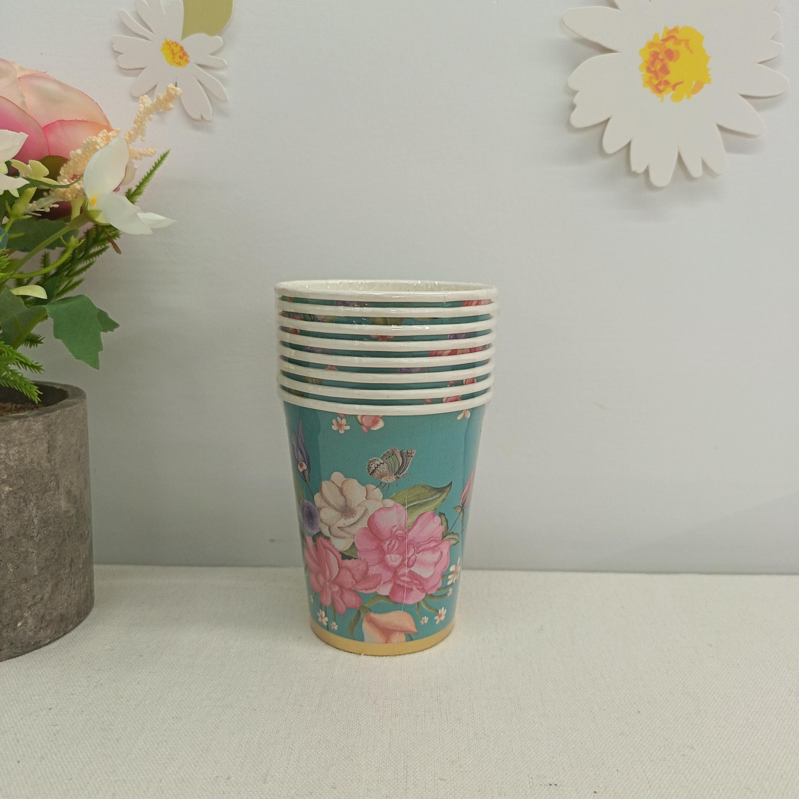 Flower Paper Cup for Tea Party