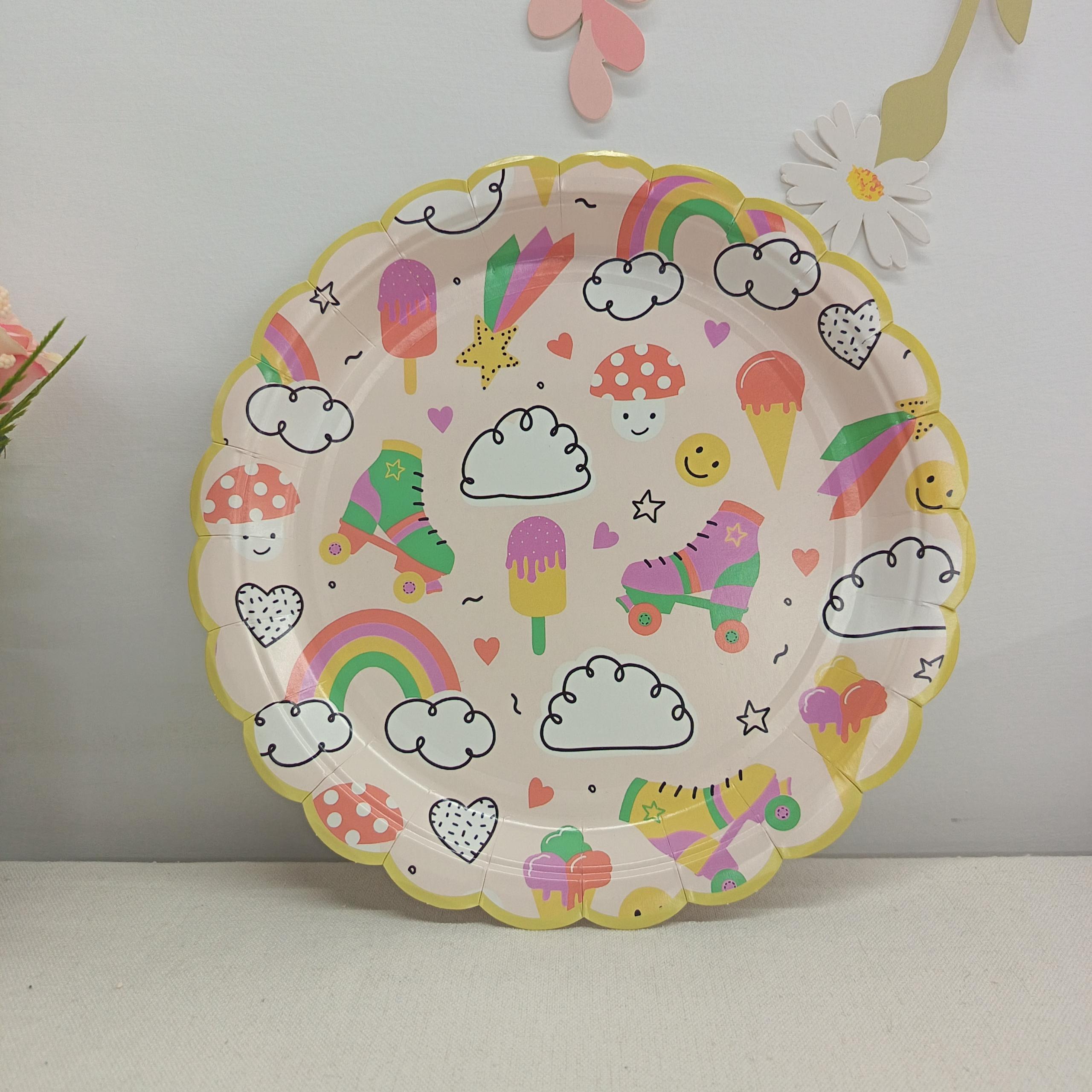 Rainbow Paper Plate