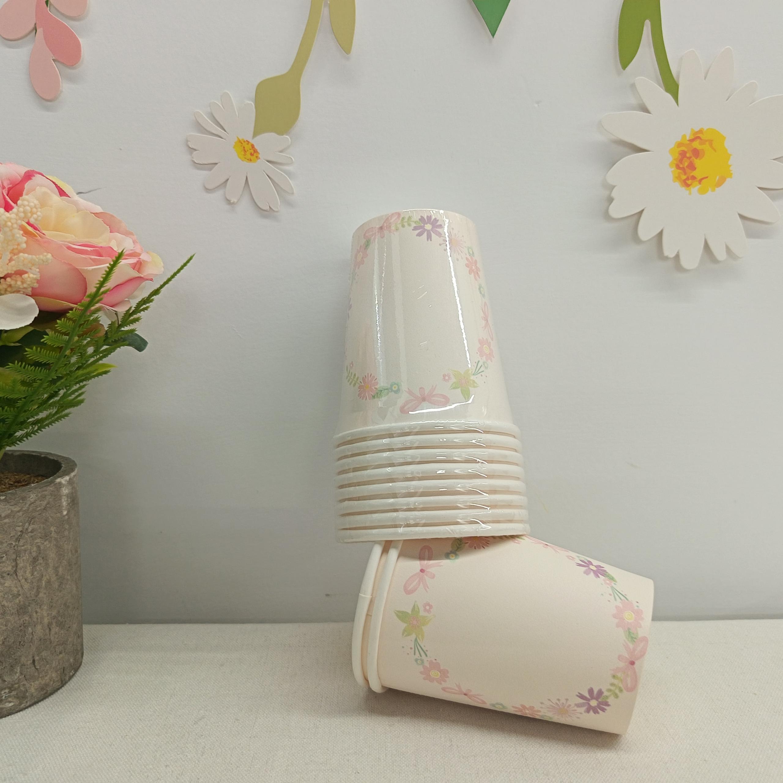 Flower Paper Cup for Tea party