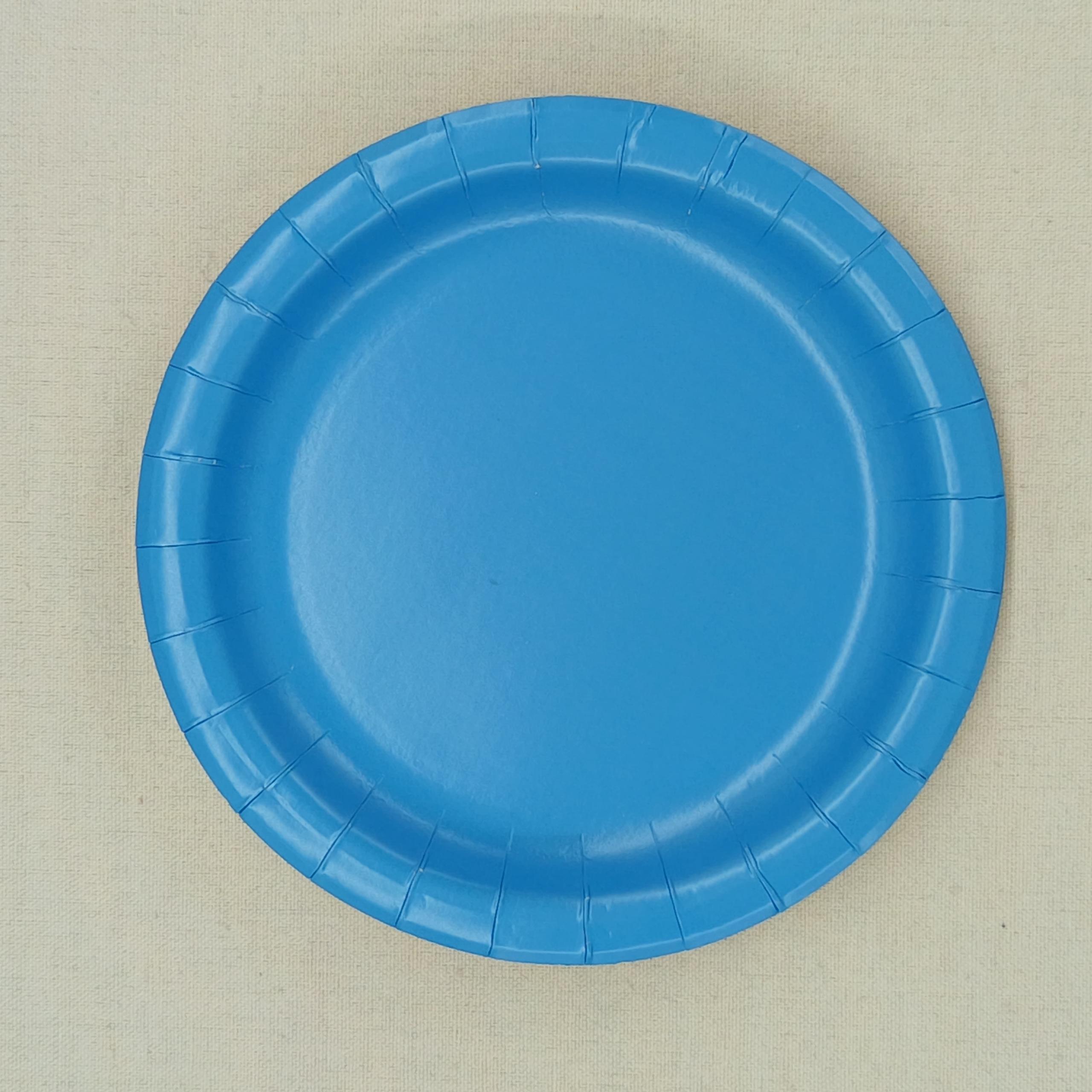 Solid Color Paper Plate for Birthday Party