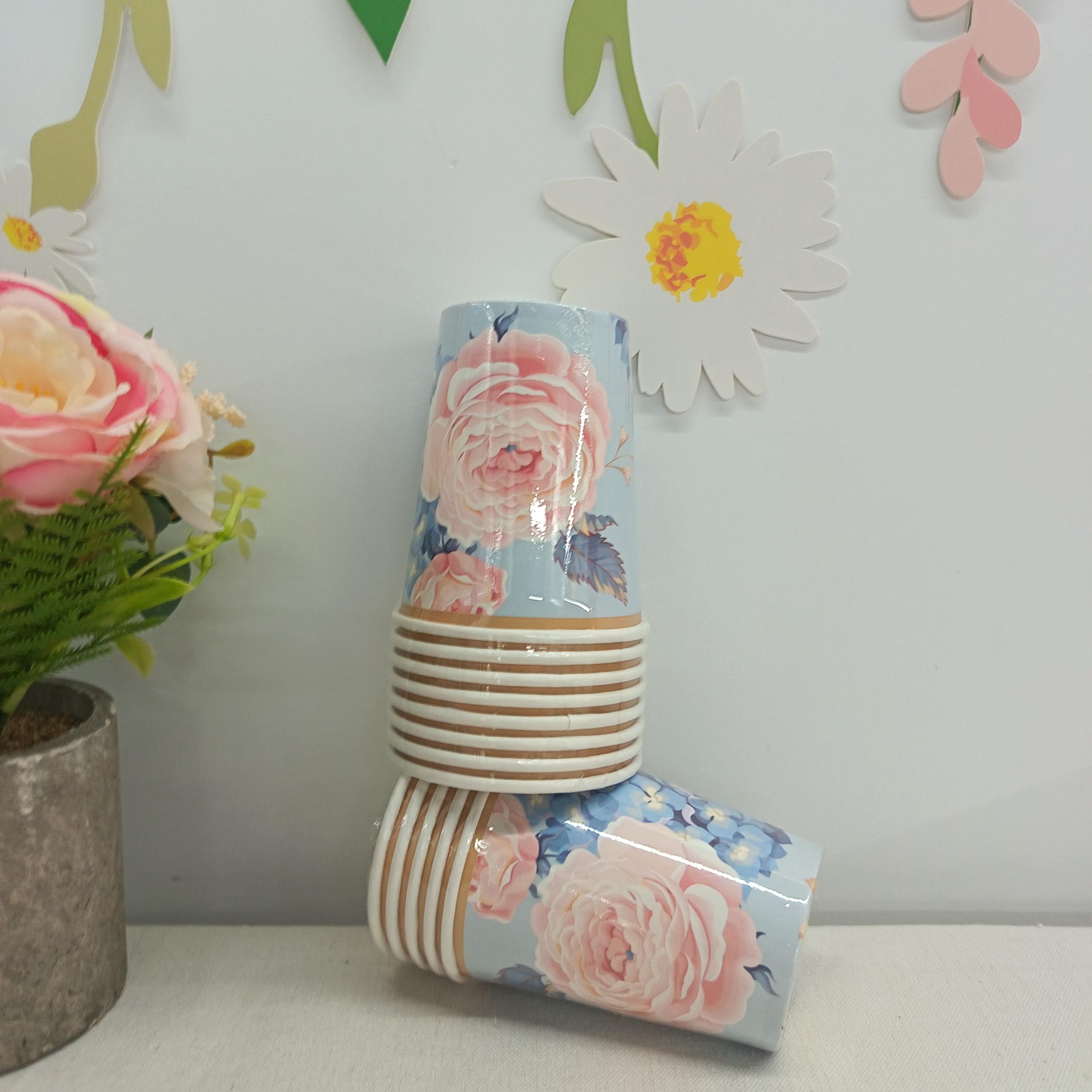 Flower Paper Cup for Tea Party