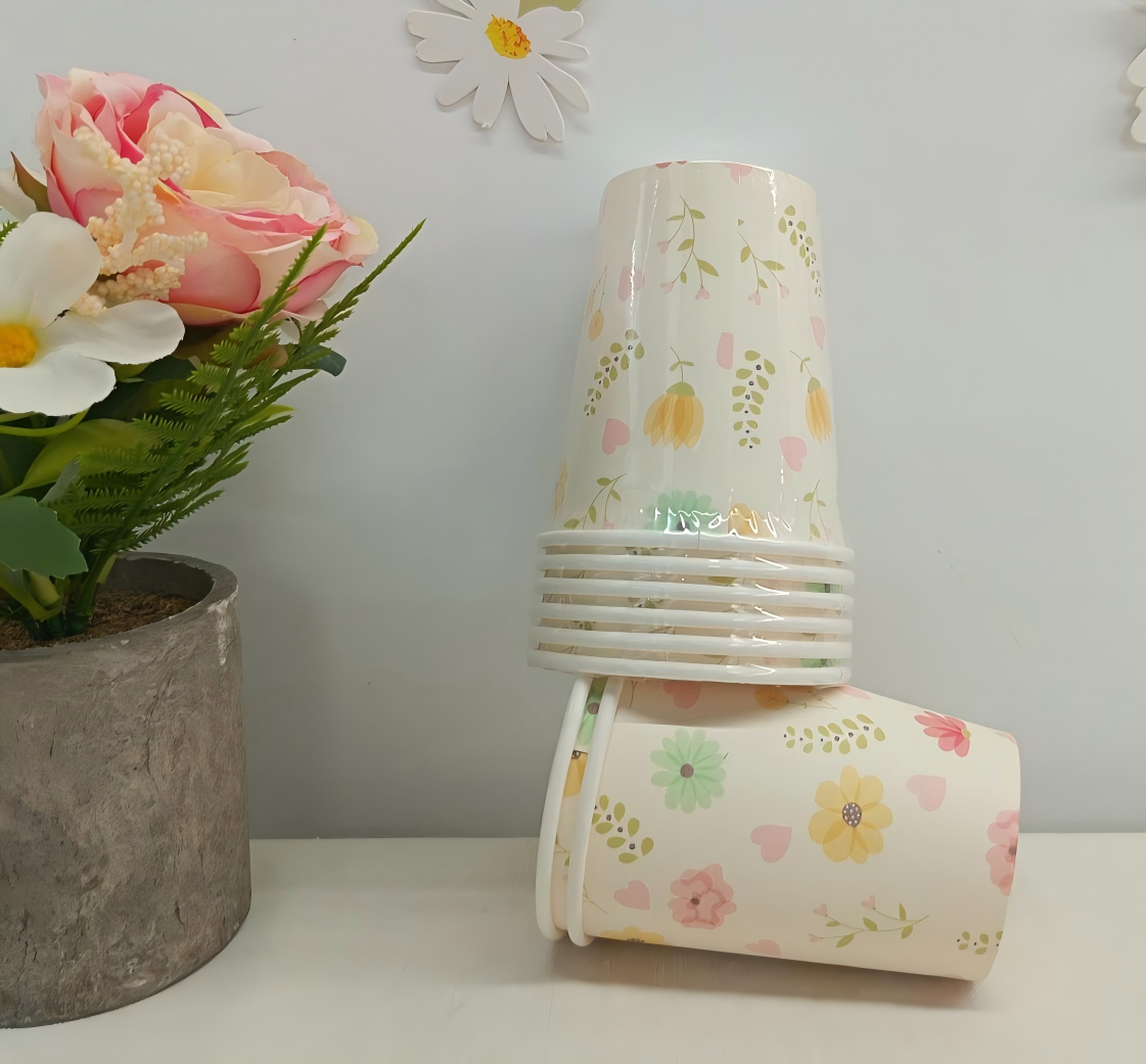 Flower Paper Cup for Tea Party