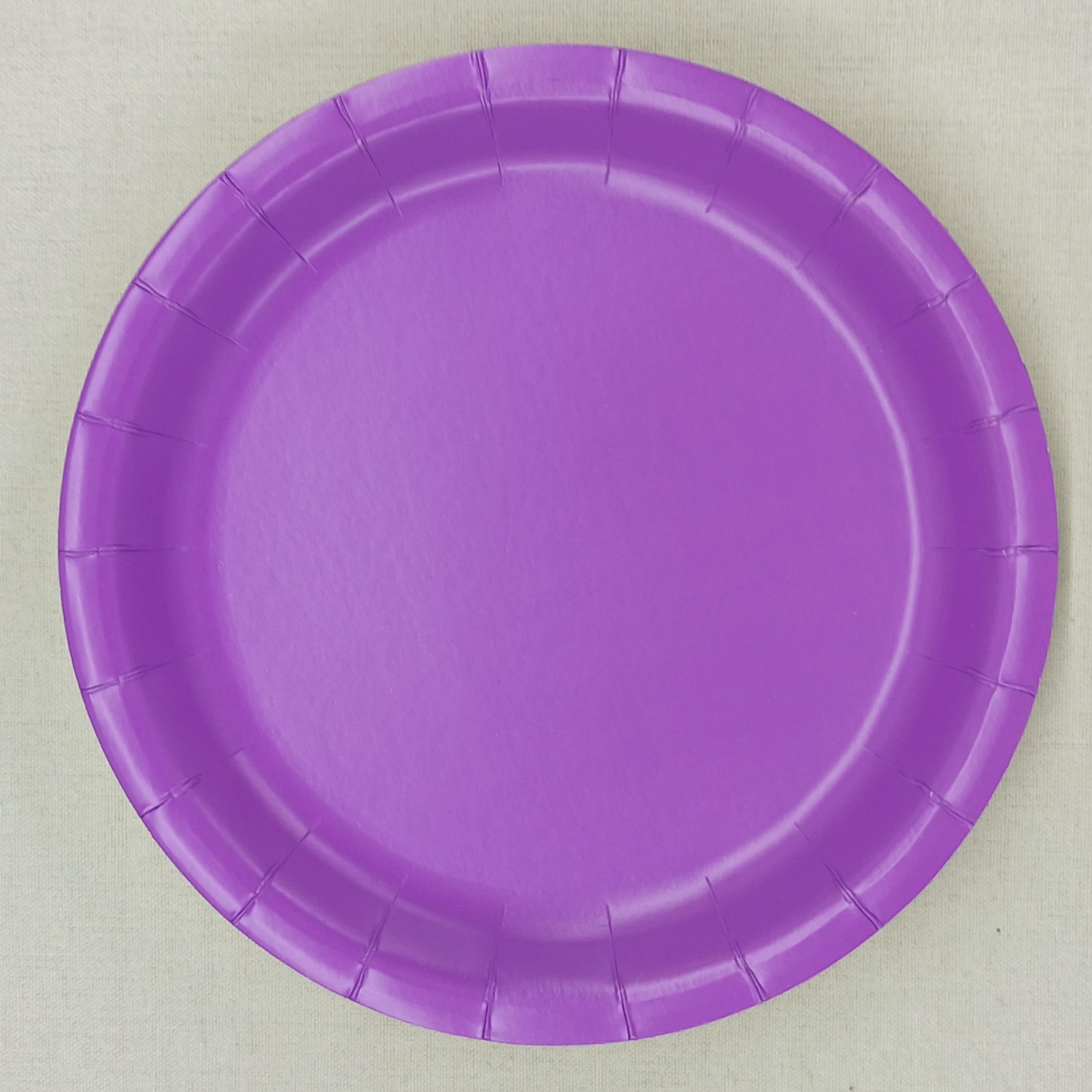 Solid Color Paper Plate for Birthday Party