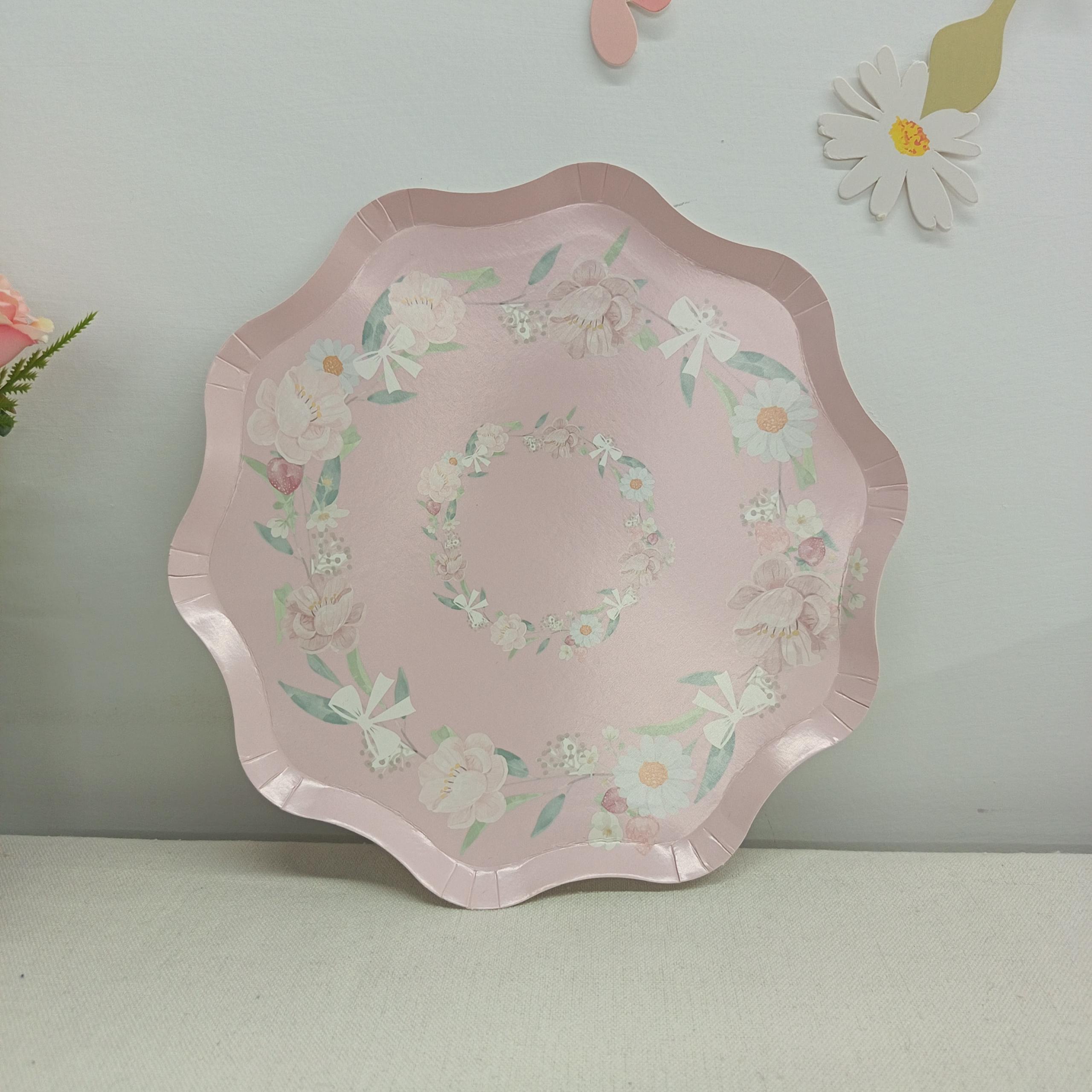 Floral Paper Plate
