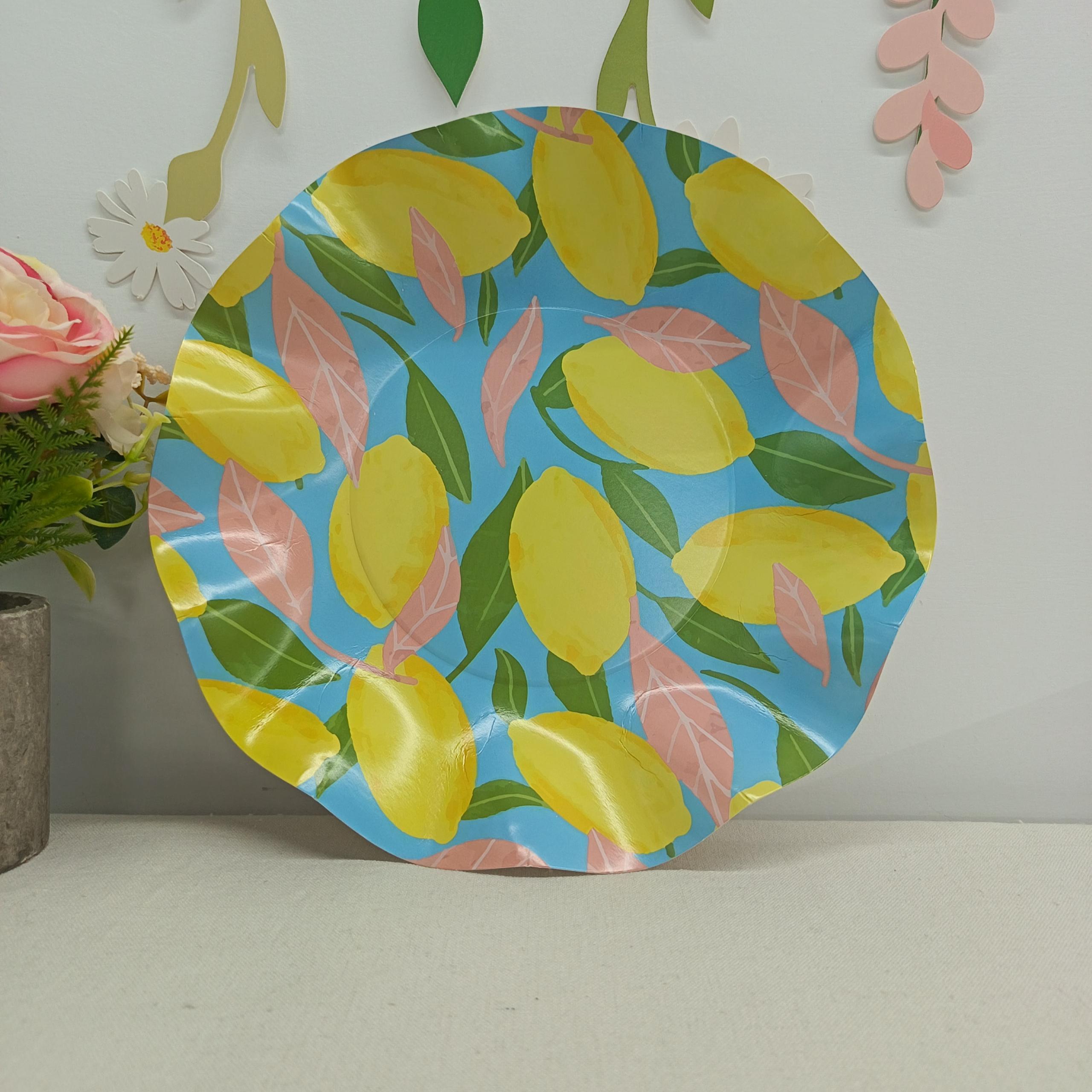 Lemon Paper Plate for Tea party