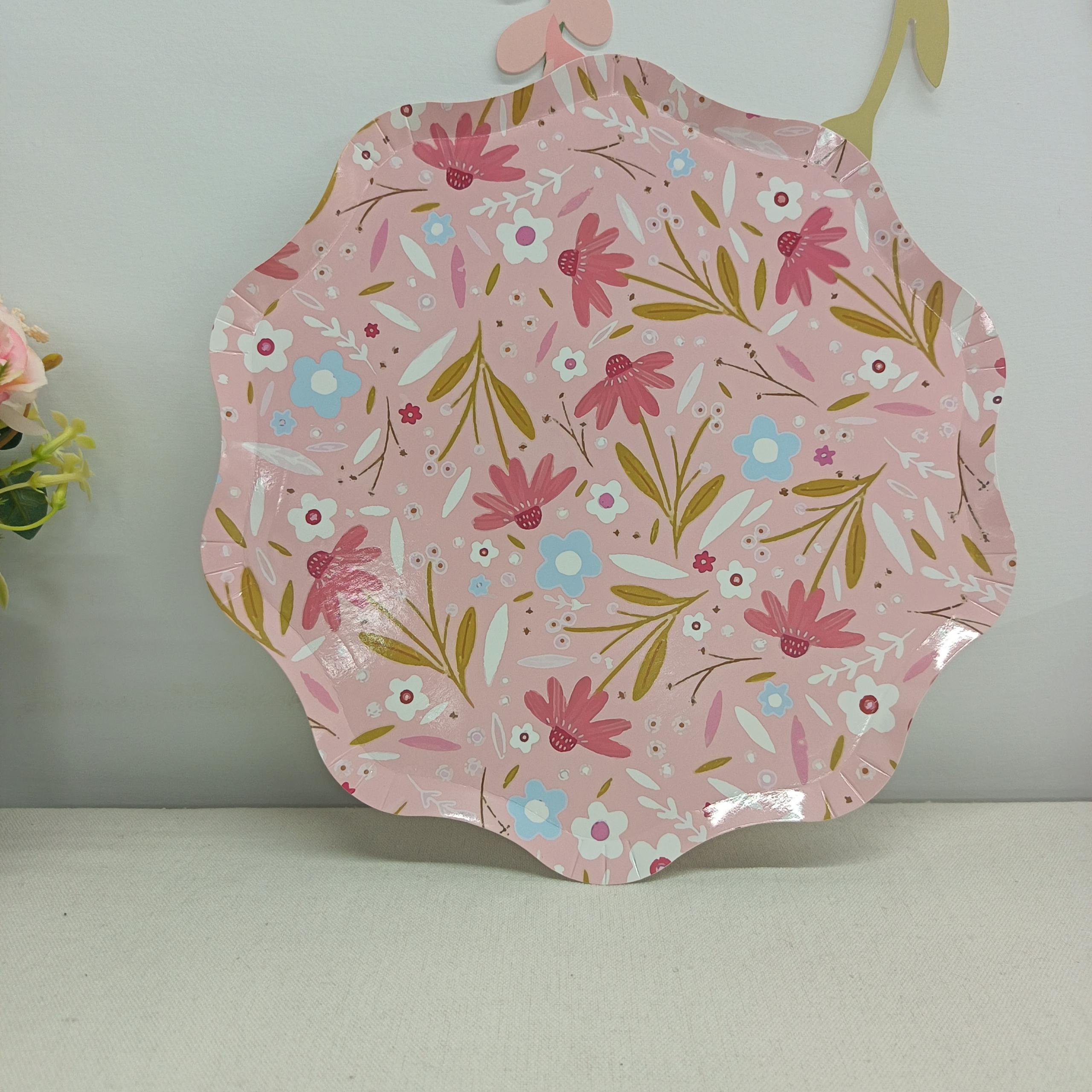 Floral Paper Plate