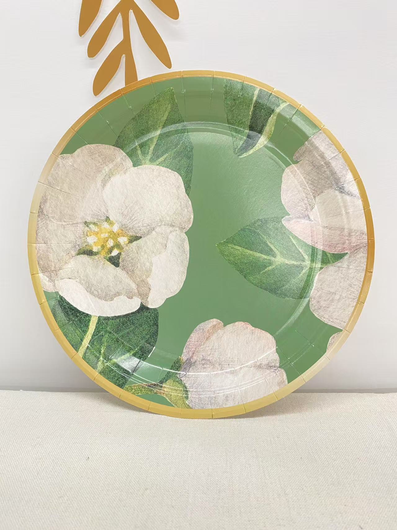 Flower Paper Plate for Tea party