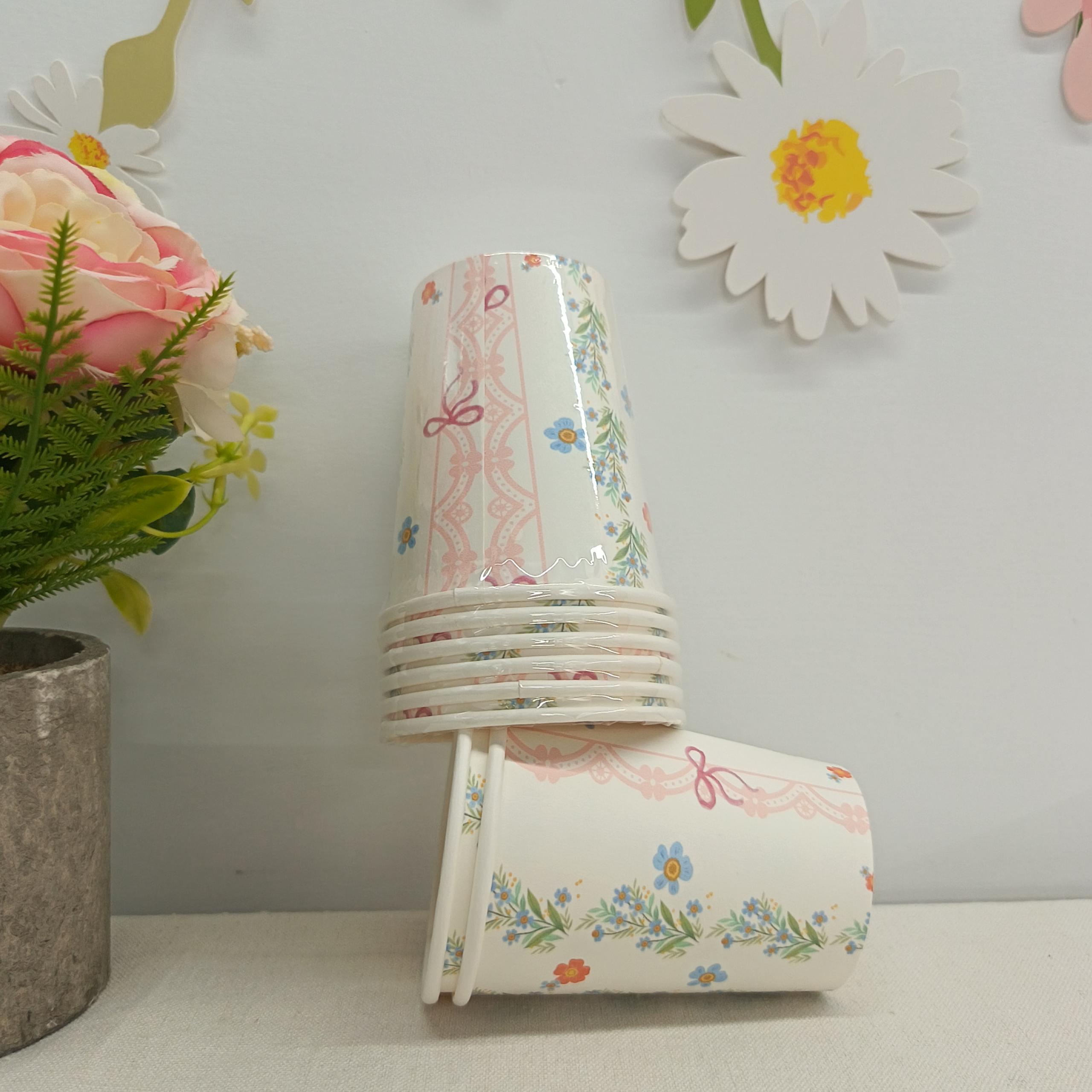 Flower Paper Cup for Tea party
