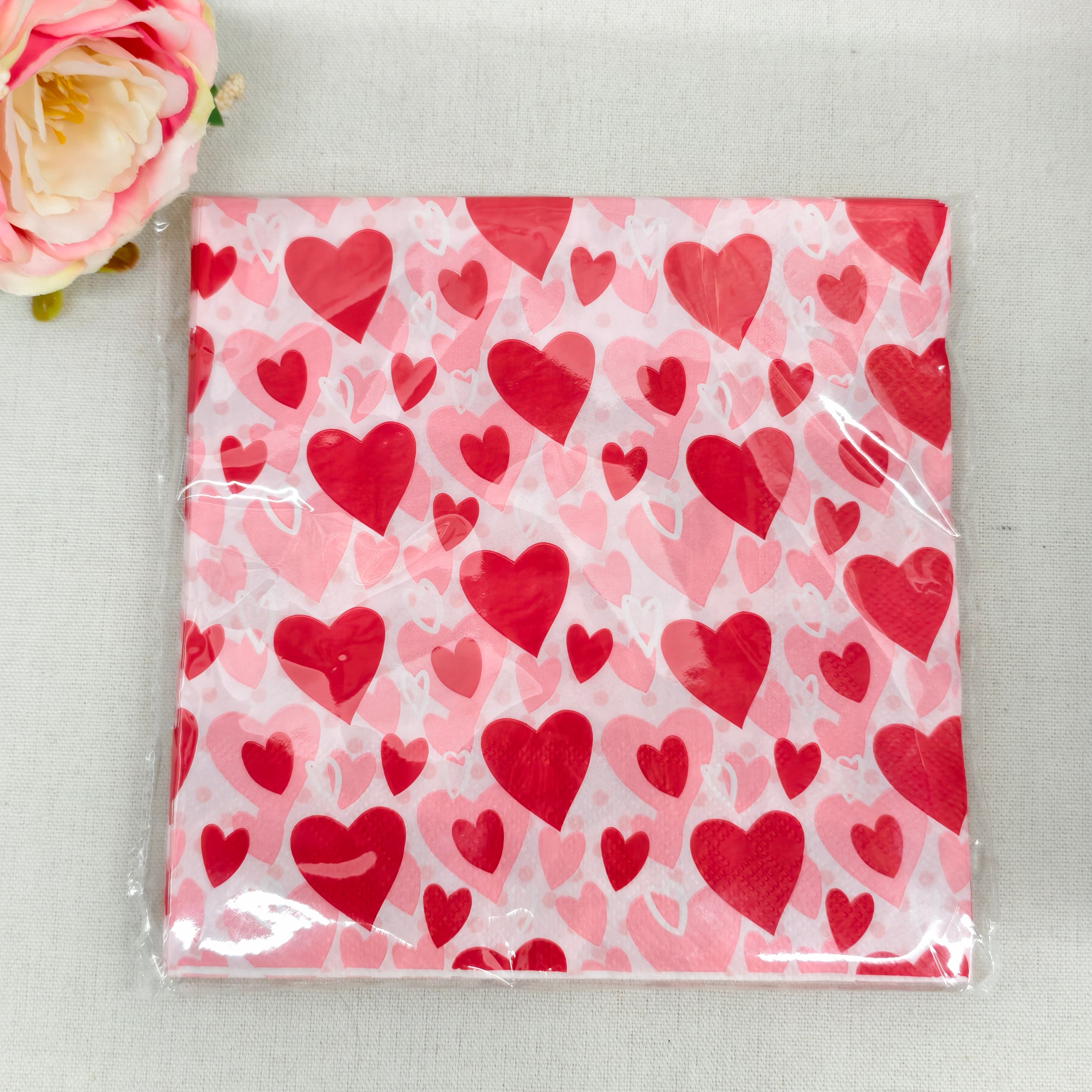 Heart Shaped Paper Napkin