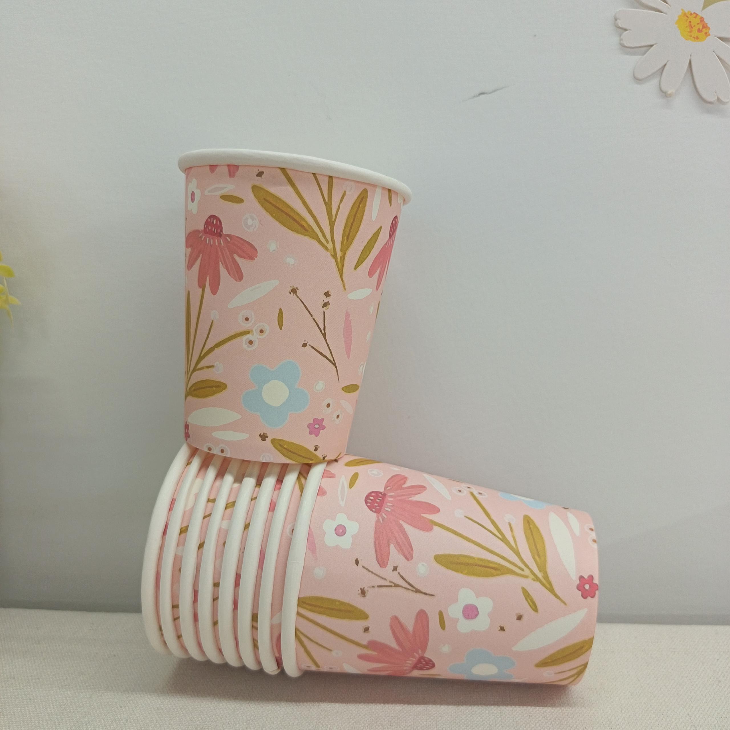 Floral Paper Cup
