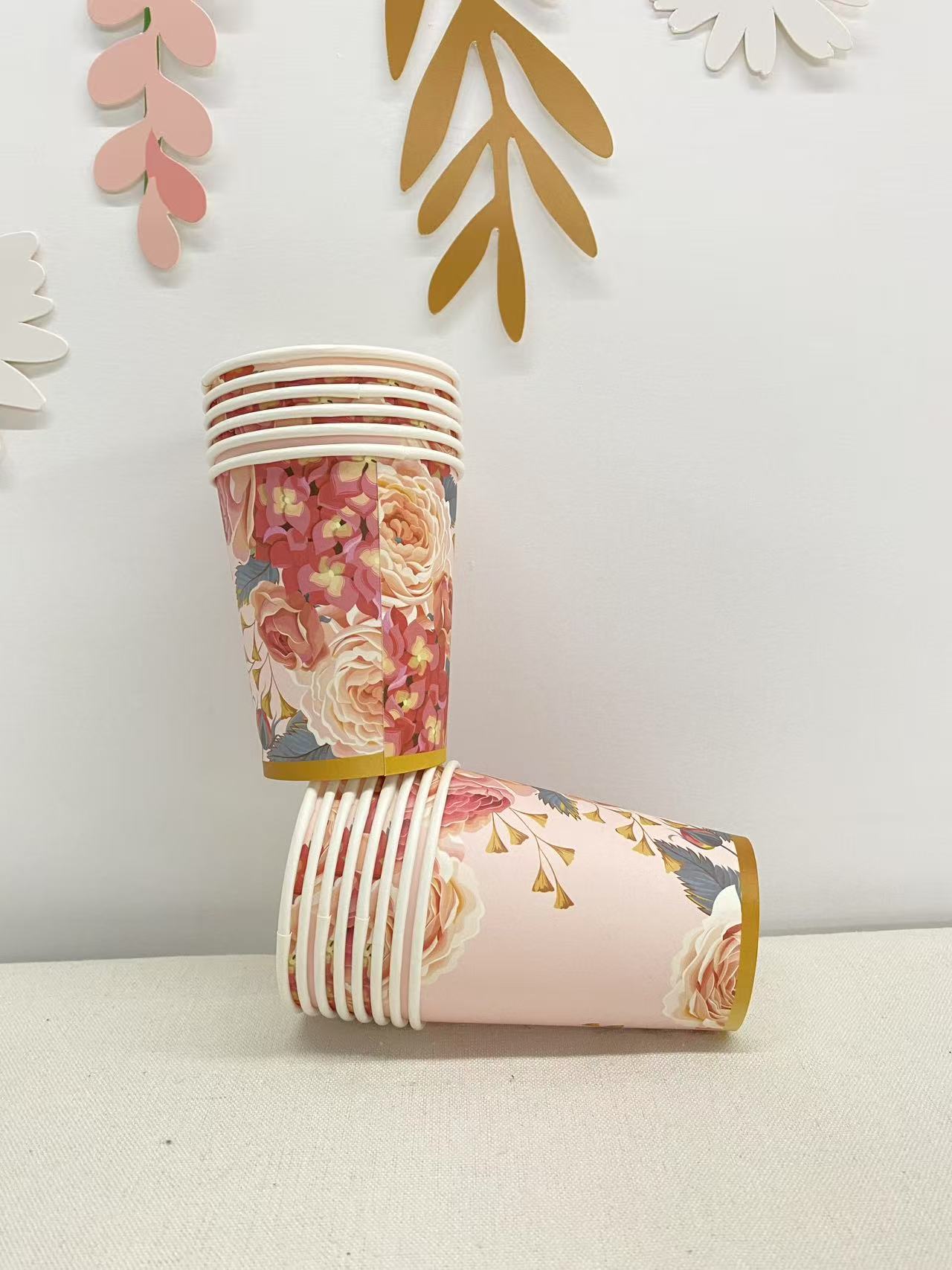 Flower Paper Cup for Tea party