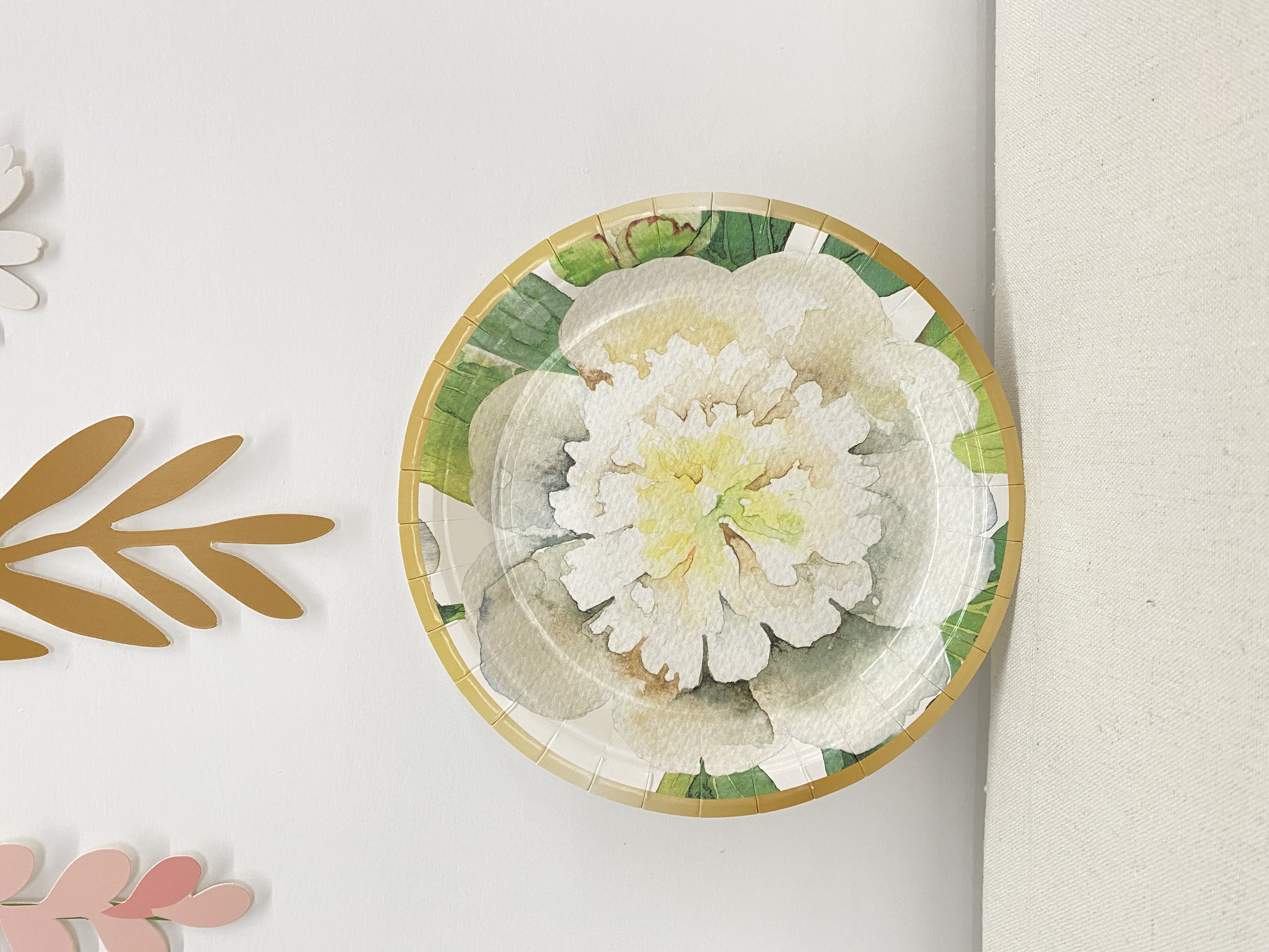 Flower Paper Plate for Tea party