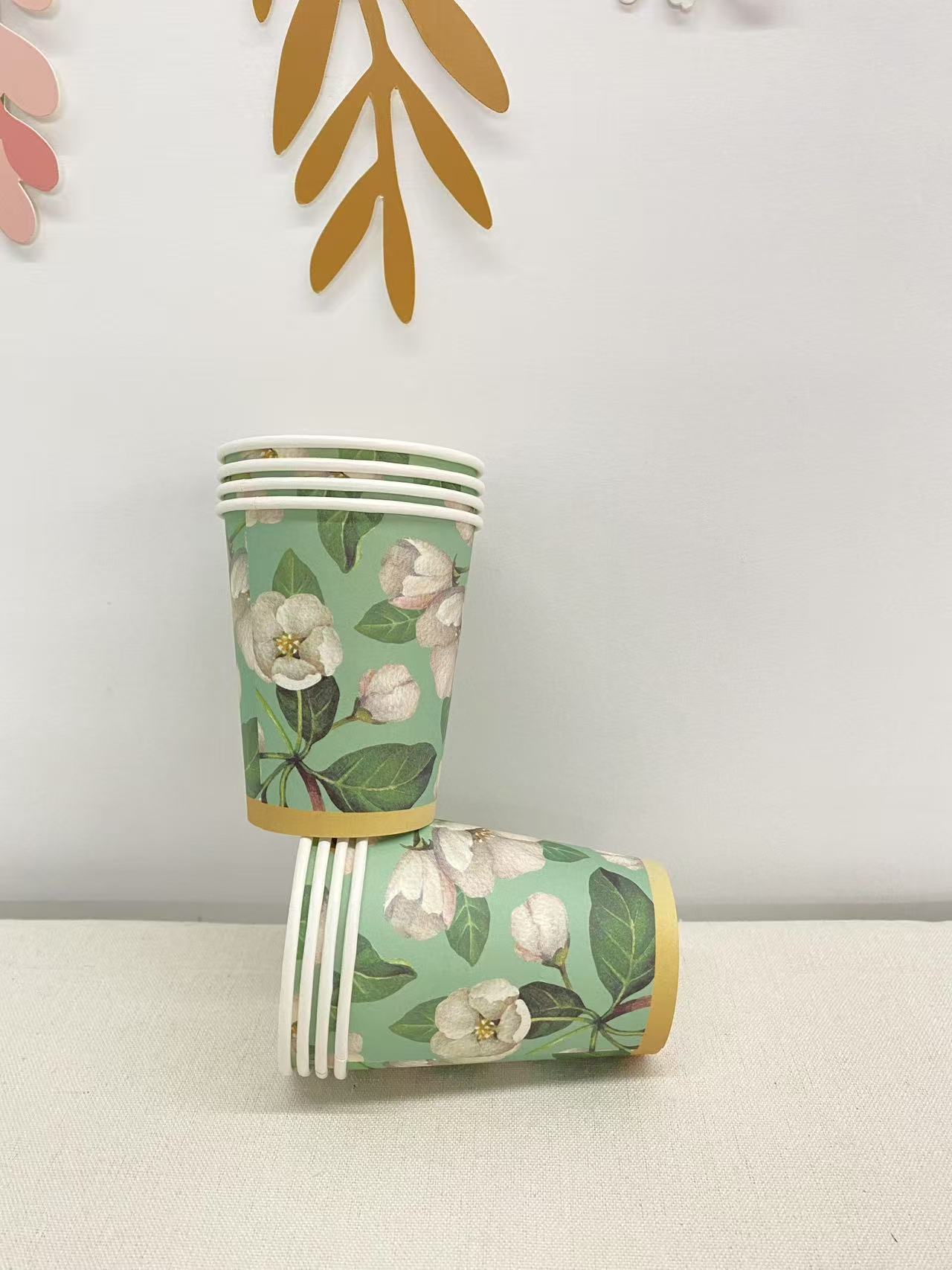 Flower Paper Cup for Tea party