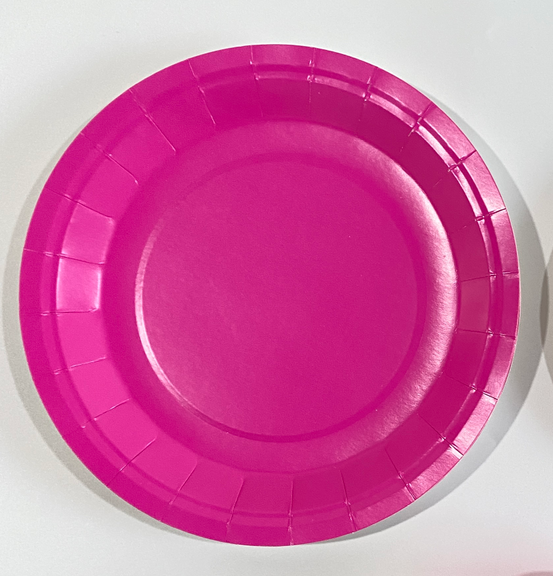 Solid Color Paper Plate for Birthday Party