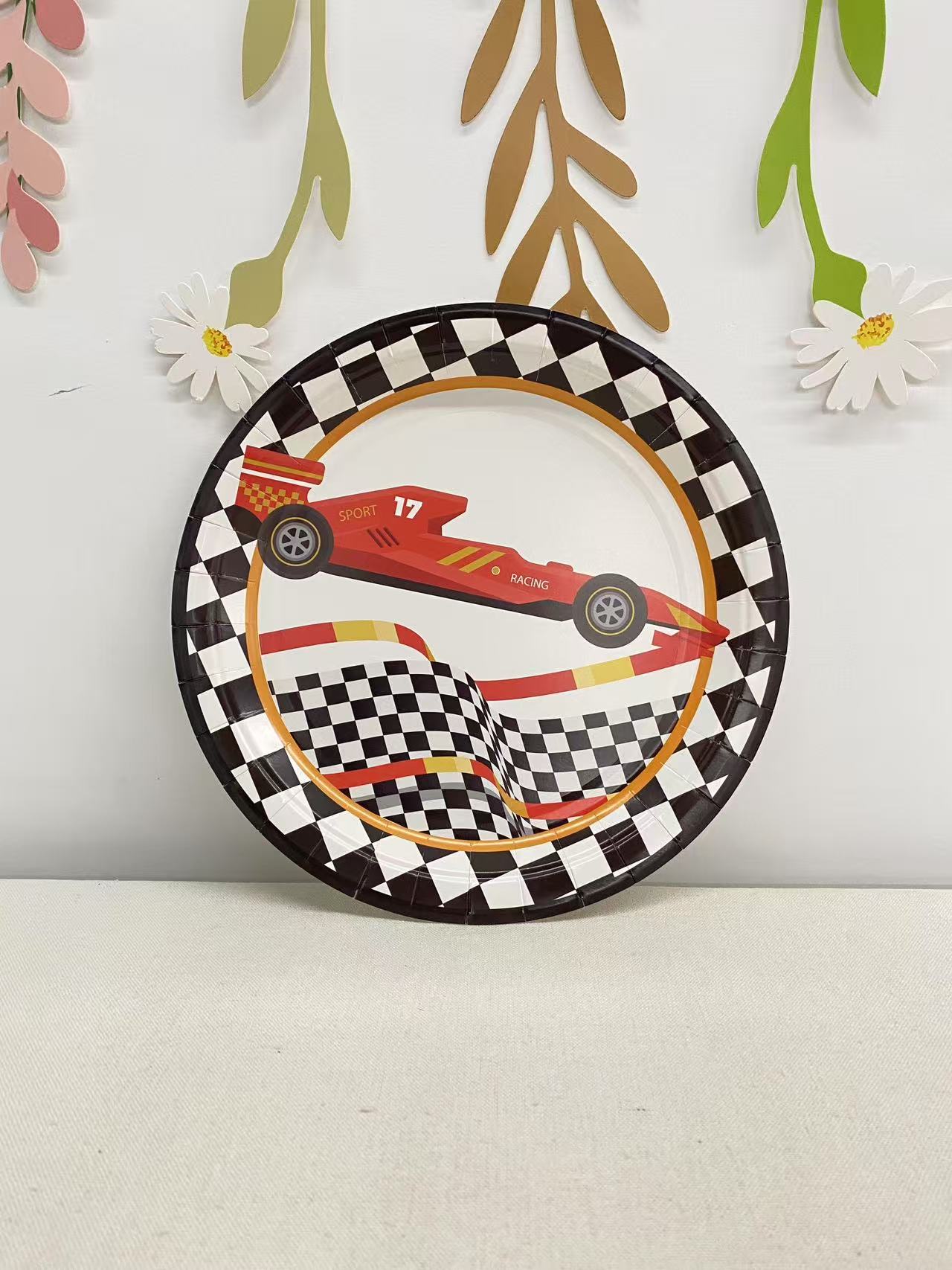 Speed car Paper Plates