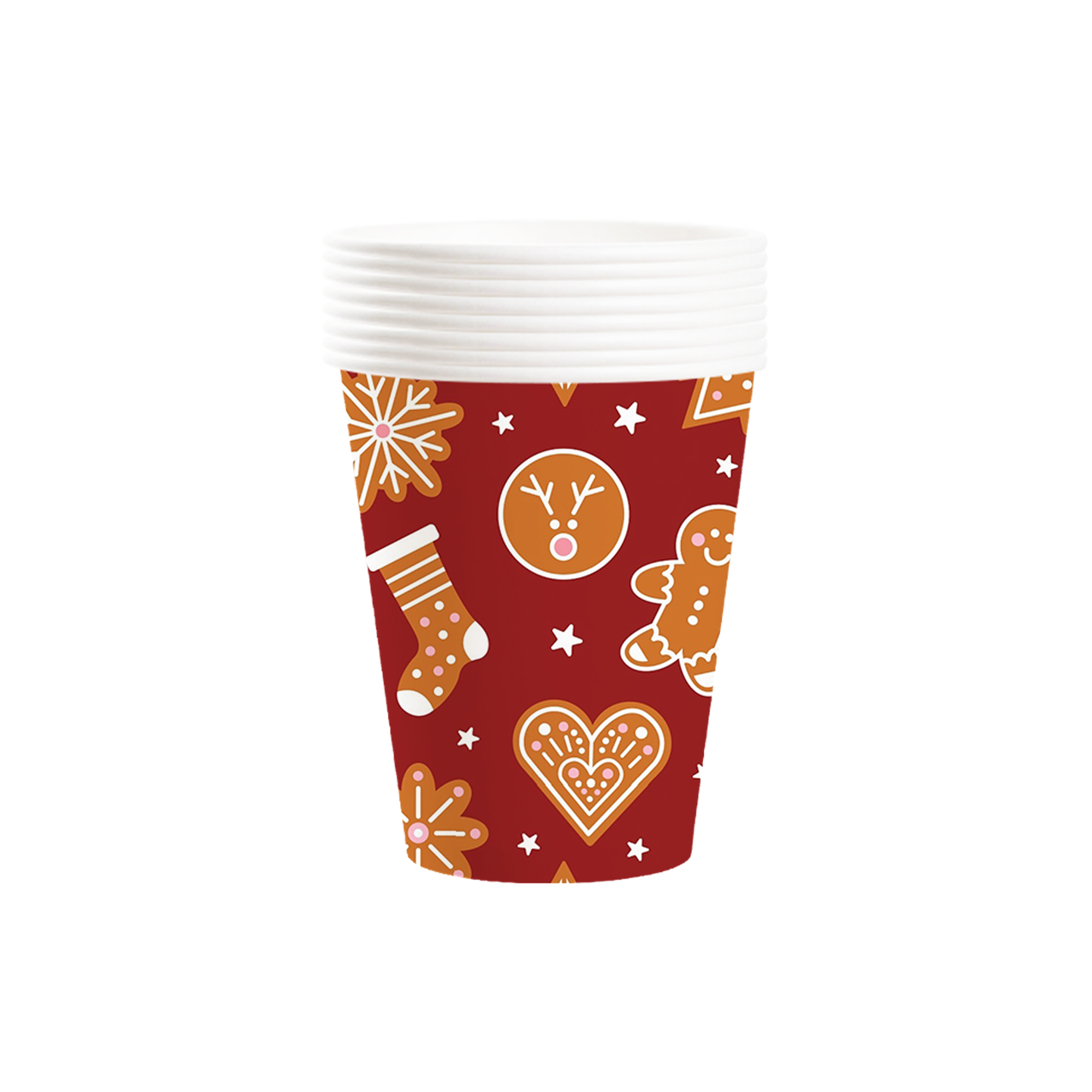 Christmas Theme  Brown Gingerbread Man 9oz Cup