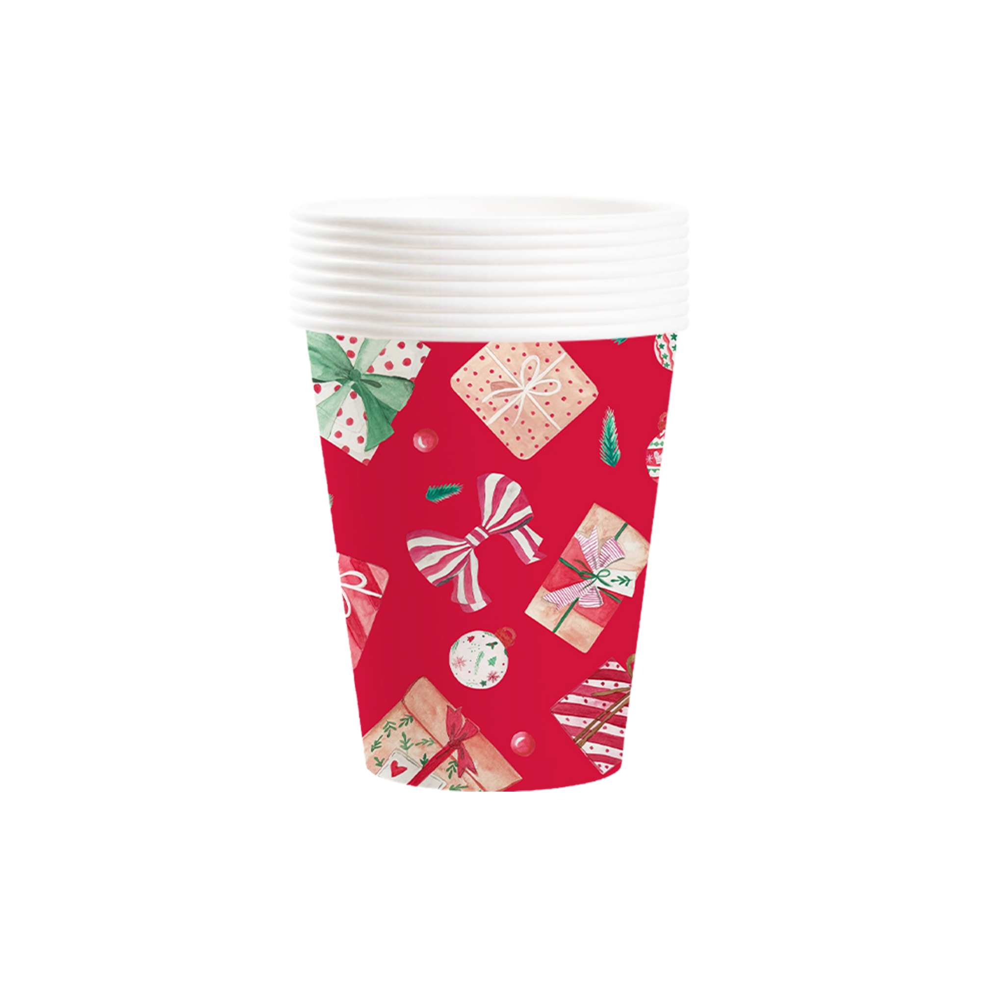 Christmas Theme Red 9oz Cup 