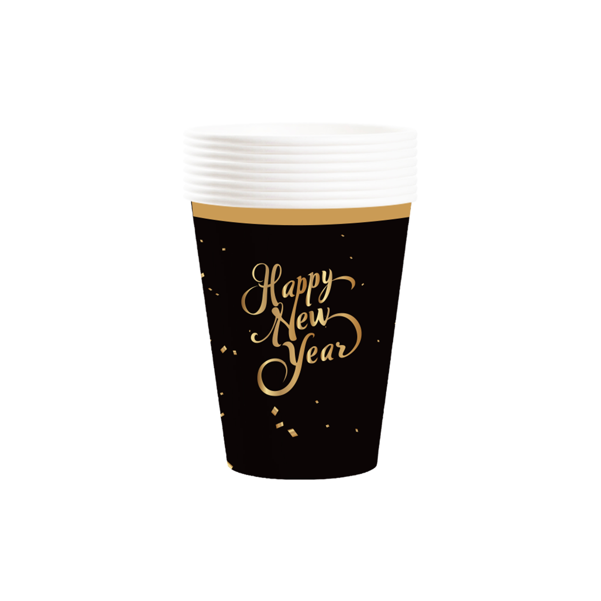 New Year Black 9 oz Cup