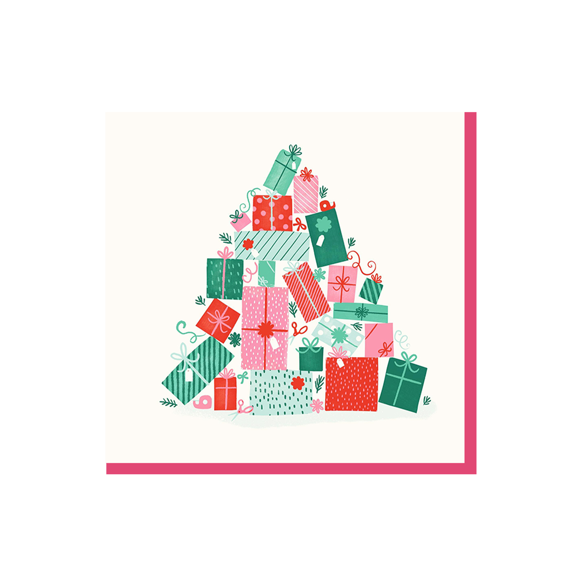 Christmas Theme Box Tree Napkin