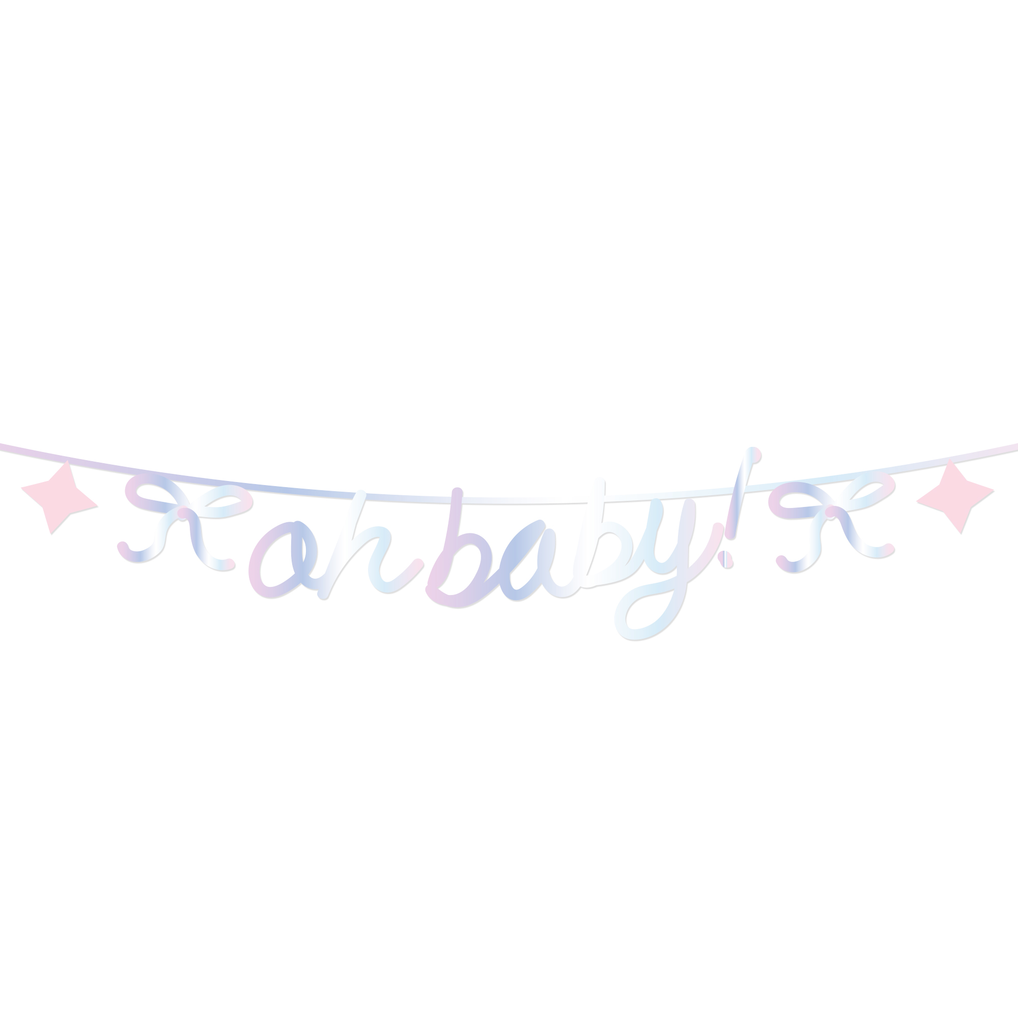 Baby Shower Sliver Paper Banner