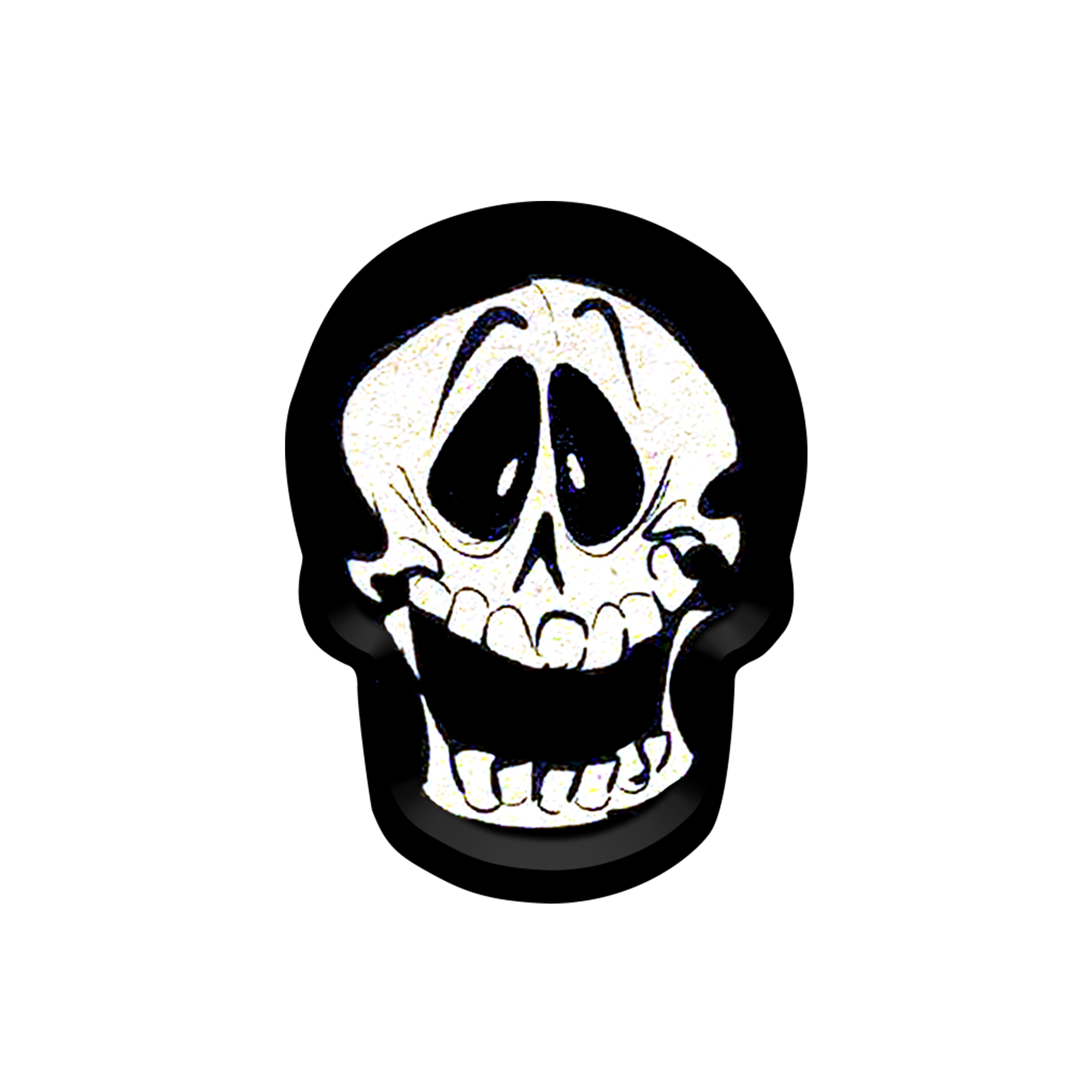 Halloween Theme Black And White Color Skull Die-Cut Line Plate