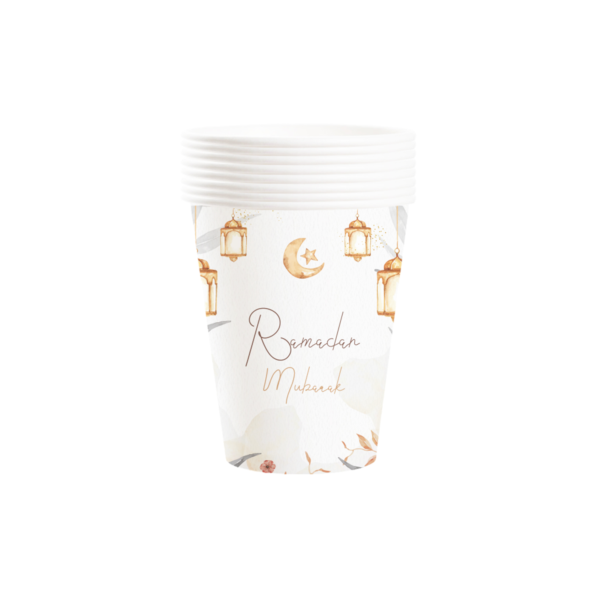Ramadan Theme White 9oz Cup