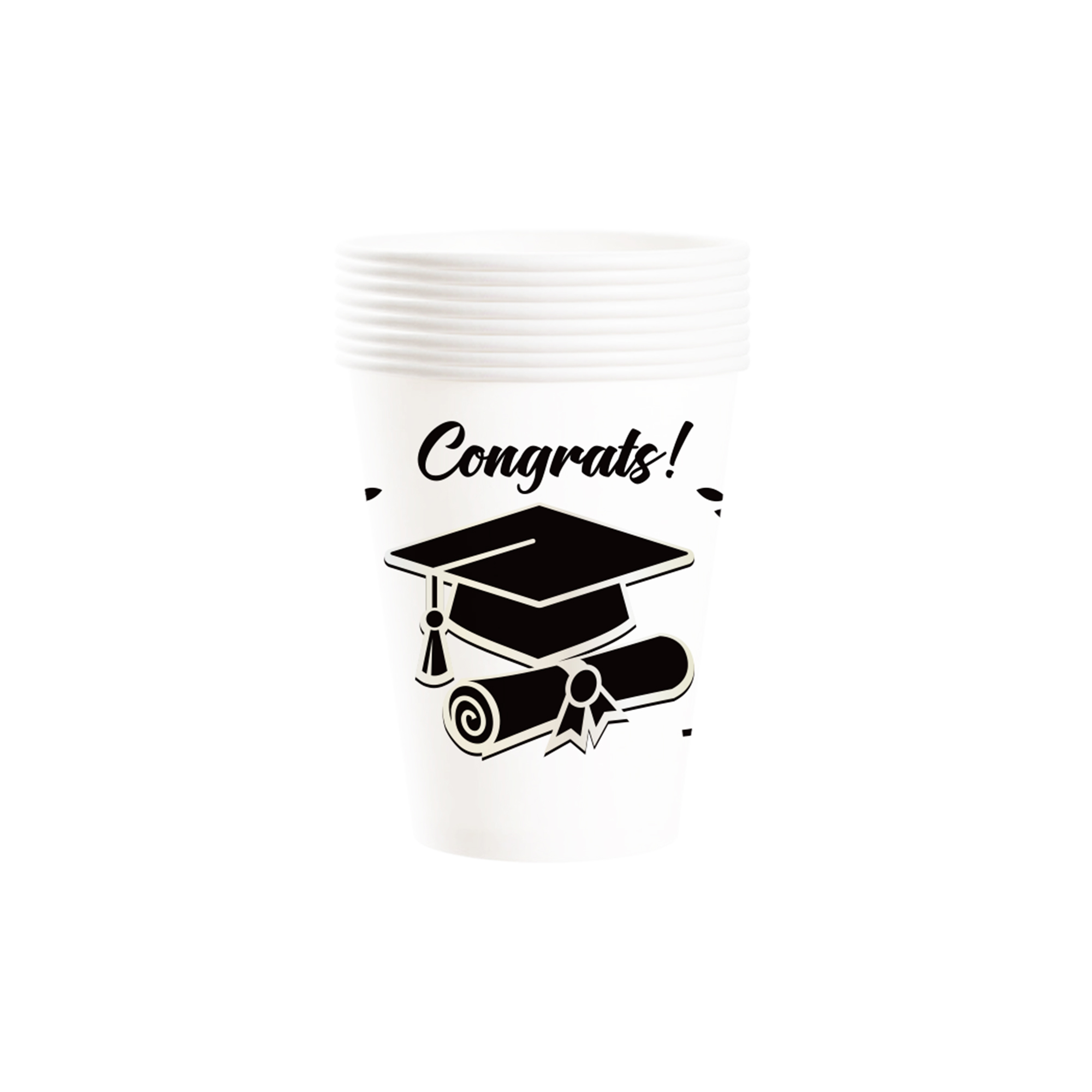 Graduation Theme White 9oz Cup