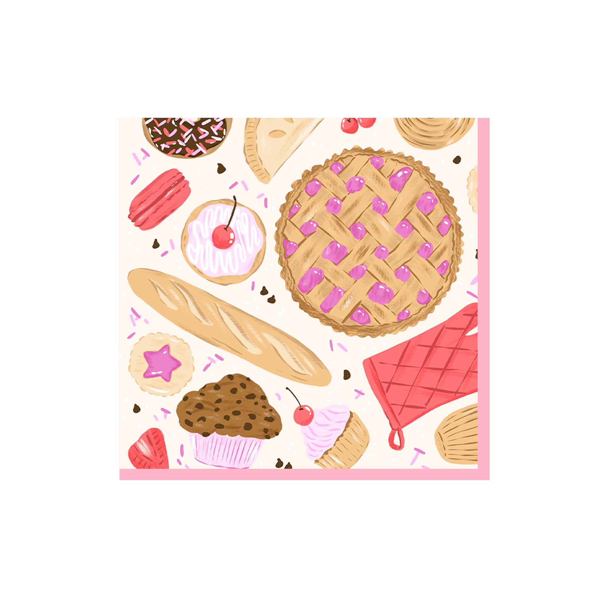 Donut Croissant Napkin