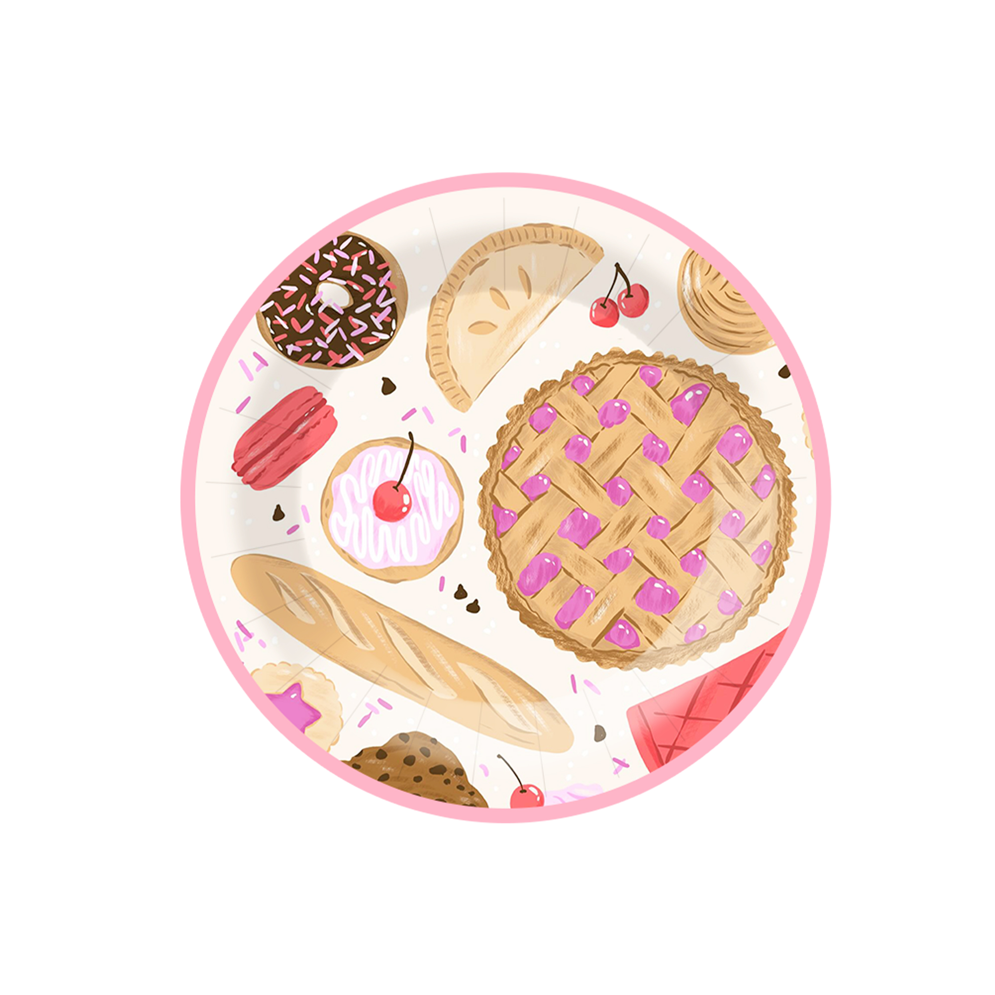 Donut Croissant Dessert Plate