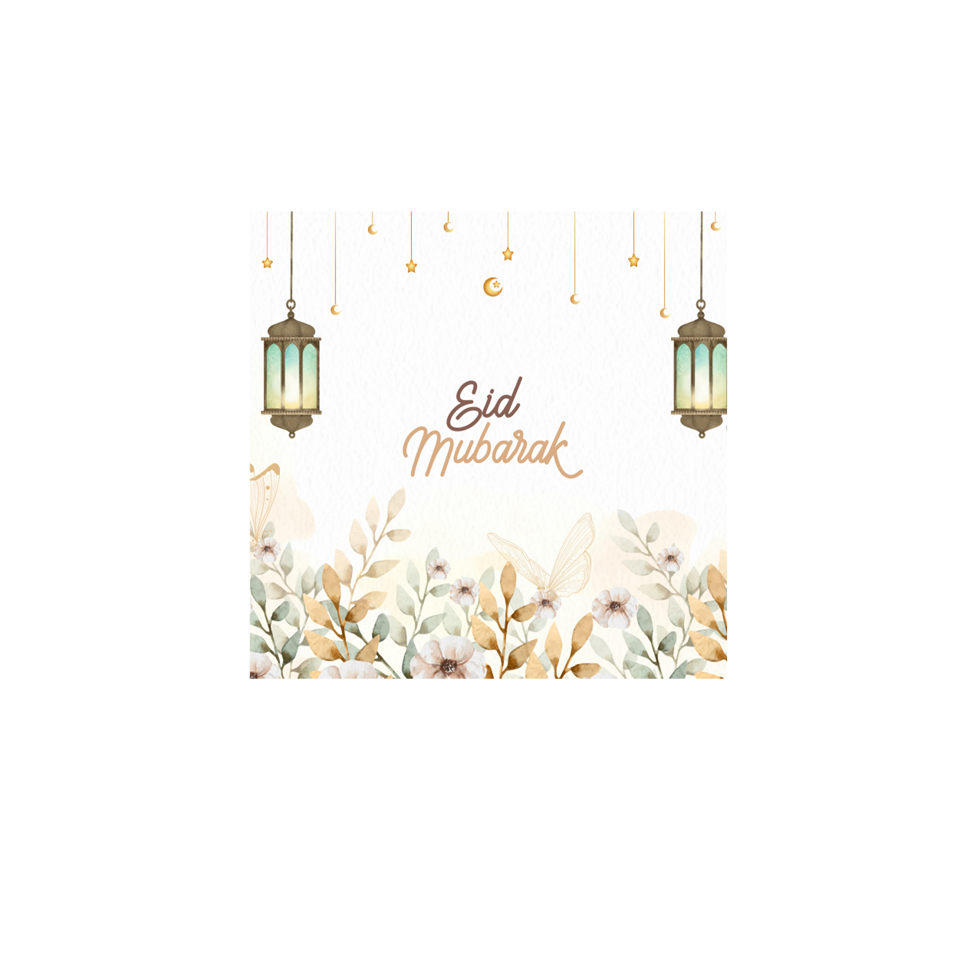 Ramadan Theme White&Gold Napkin