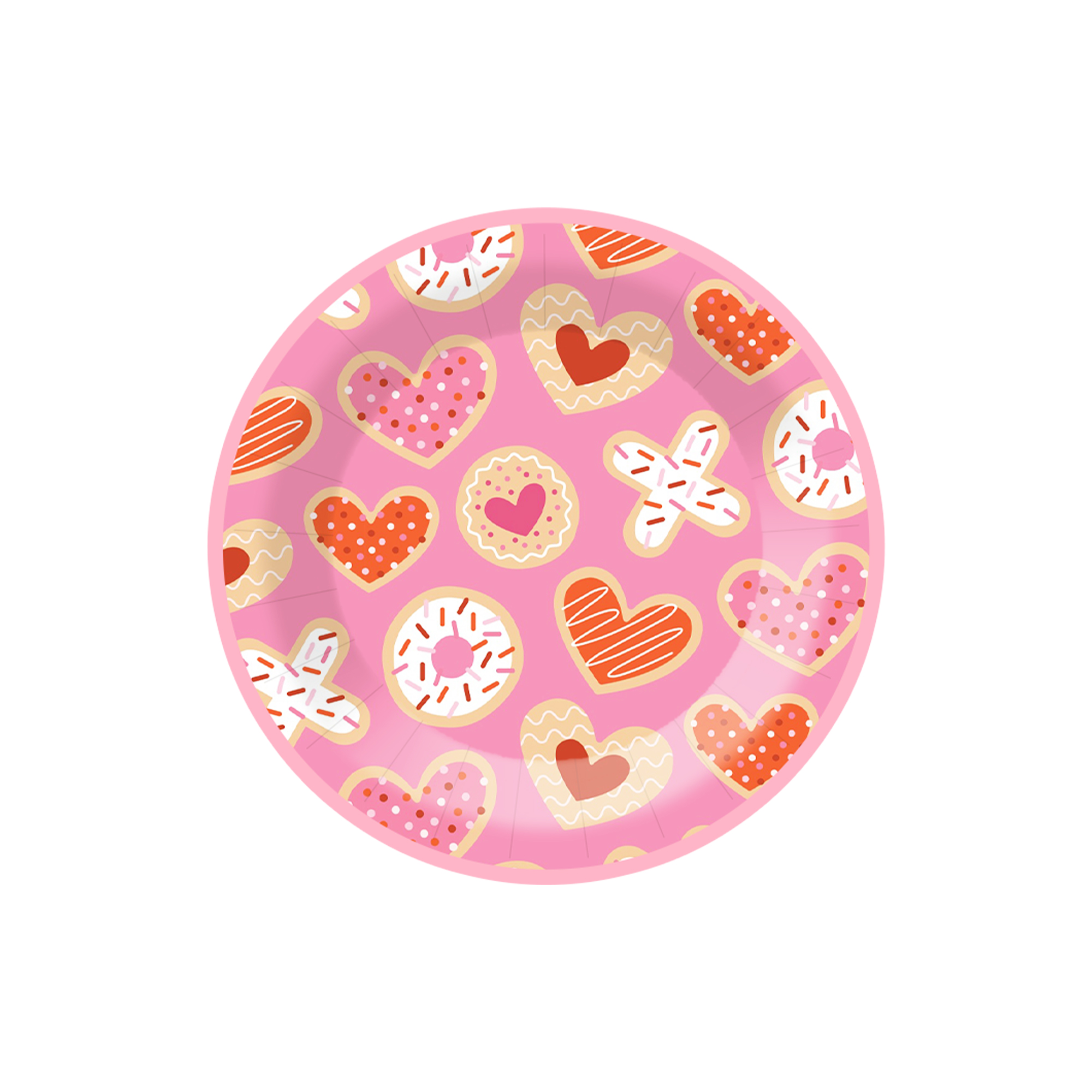 Valentine Theme Pink Dessert Plate