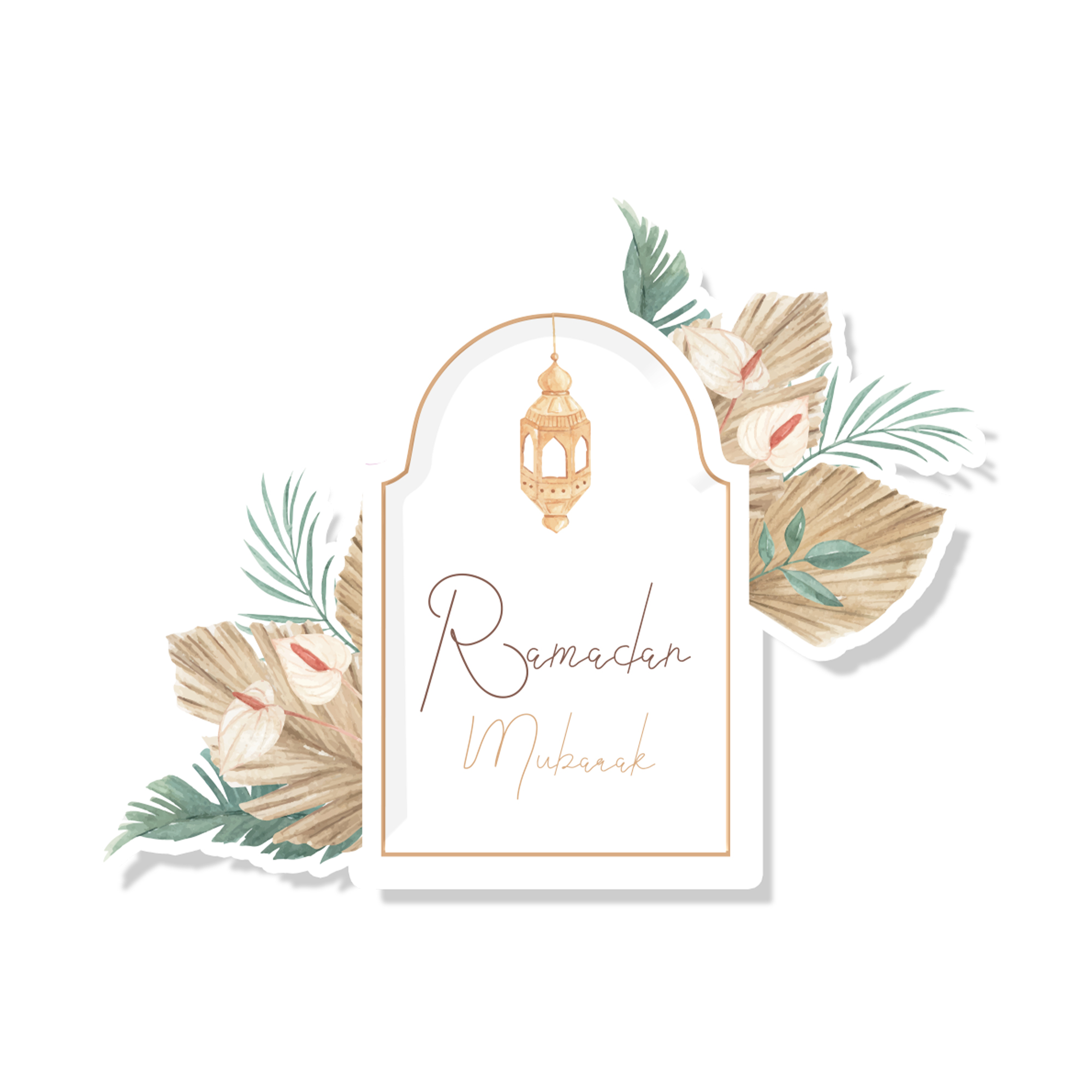 Ramadan Themed Die-Cut Line Dinner Plate