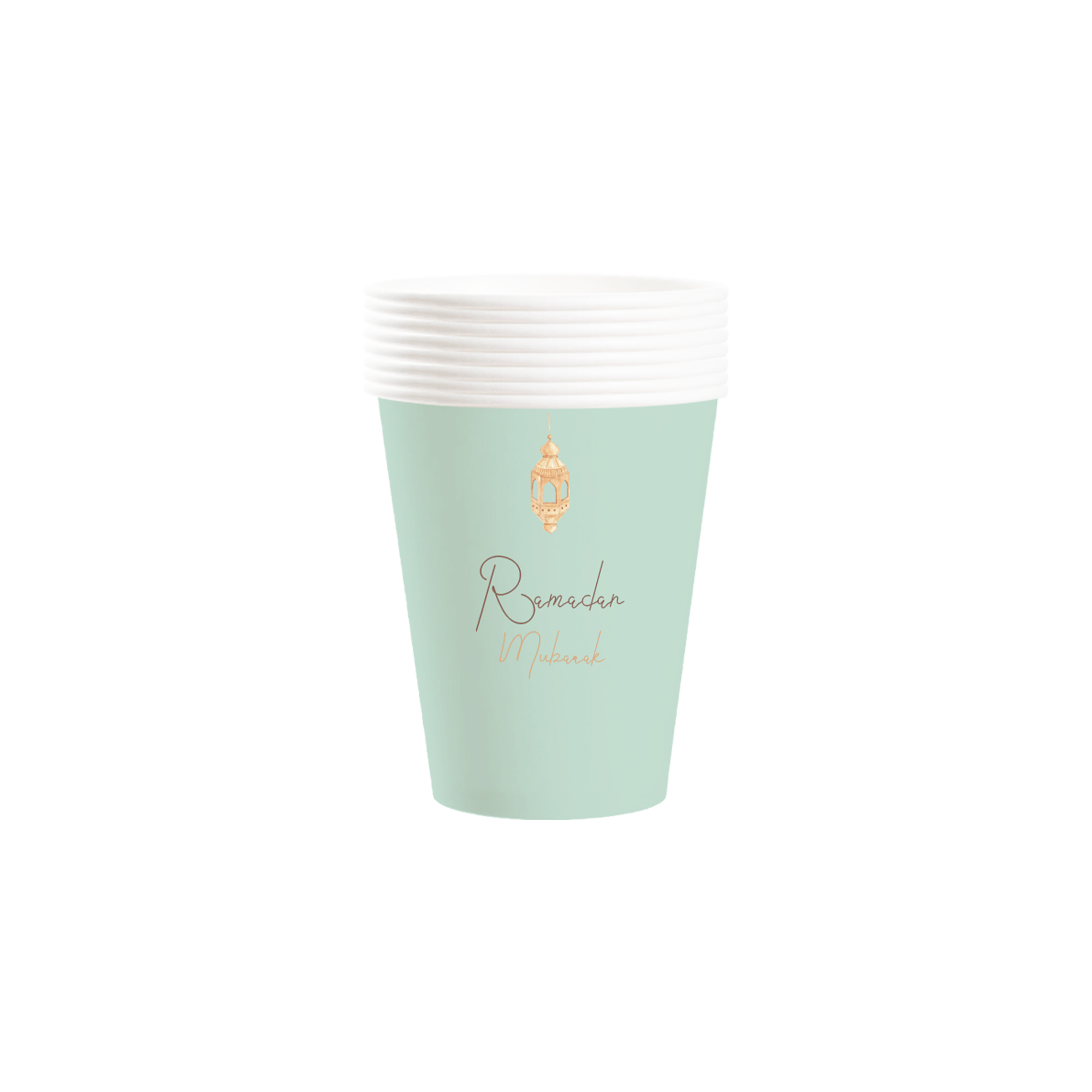 Ramadan Theme Green 9oz Cup
