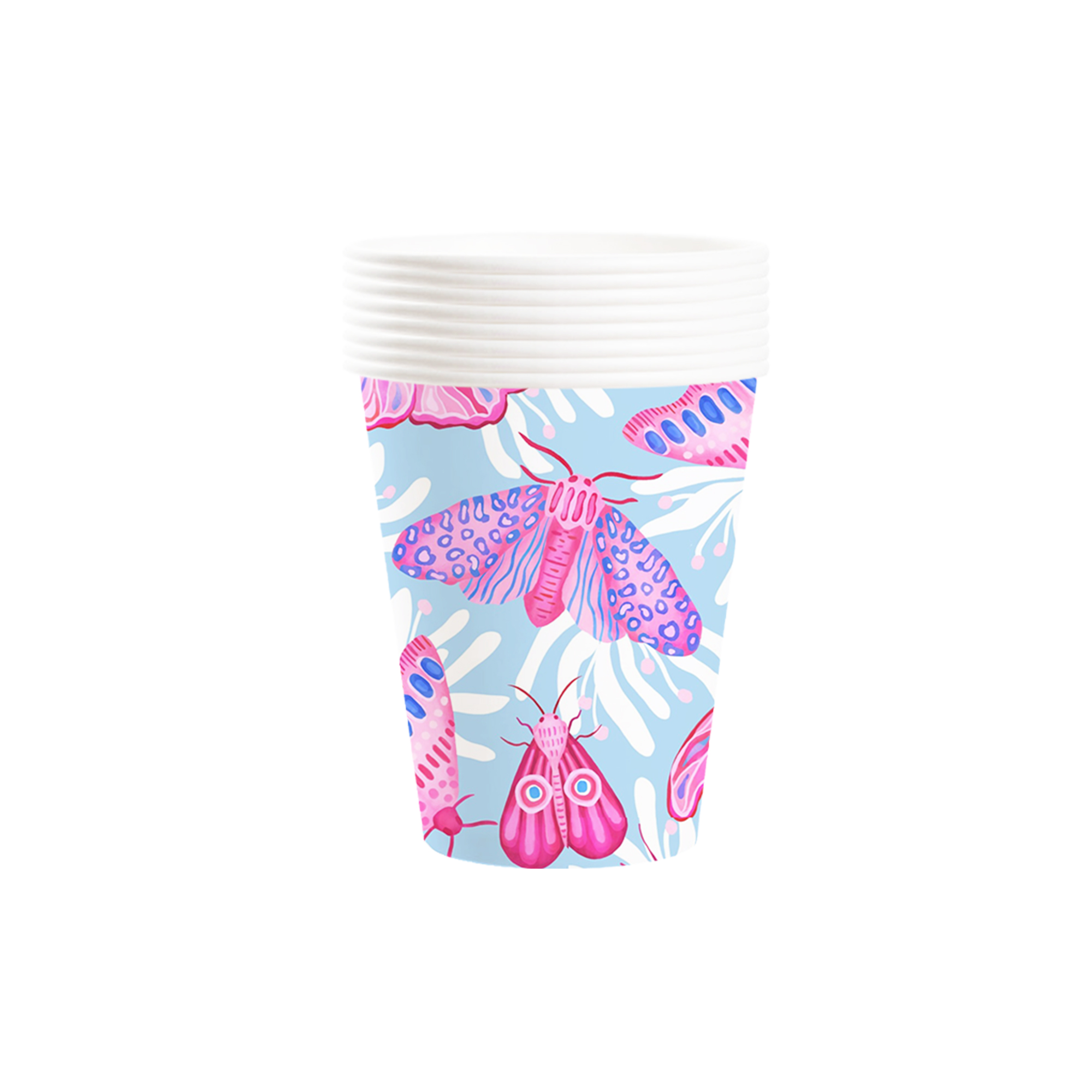 Birthday Theme Hot Pink Butterfly 9oz Cup 
