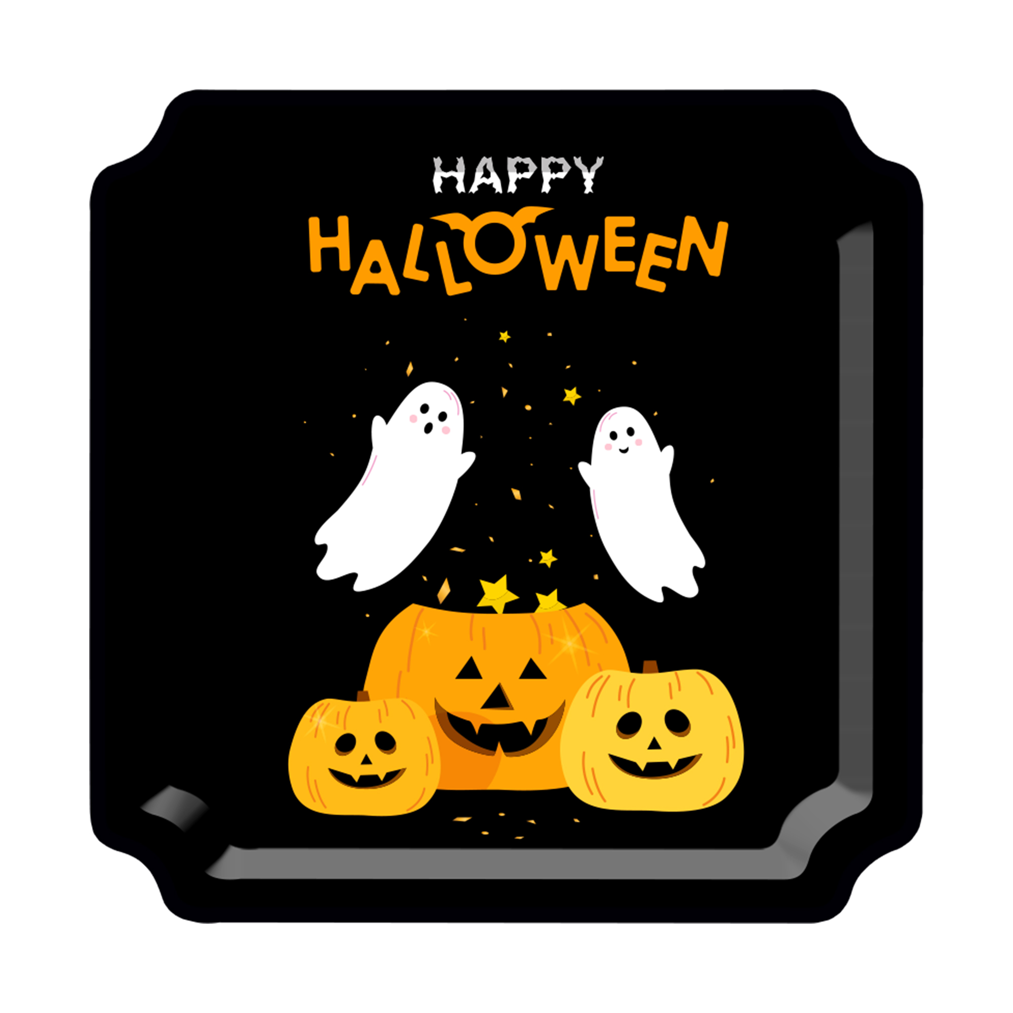 Halloween Theme Black Color Pumpkin Ghost Dinner Plate