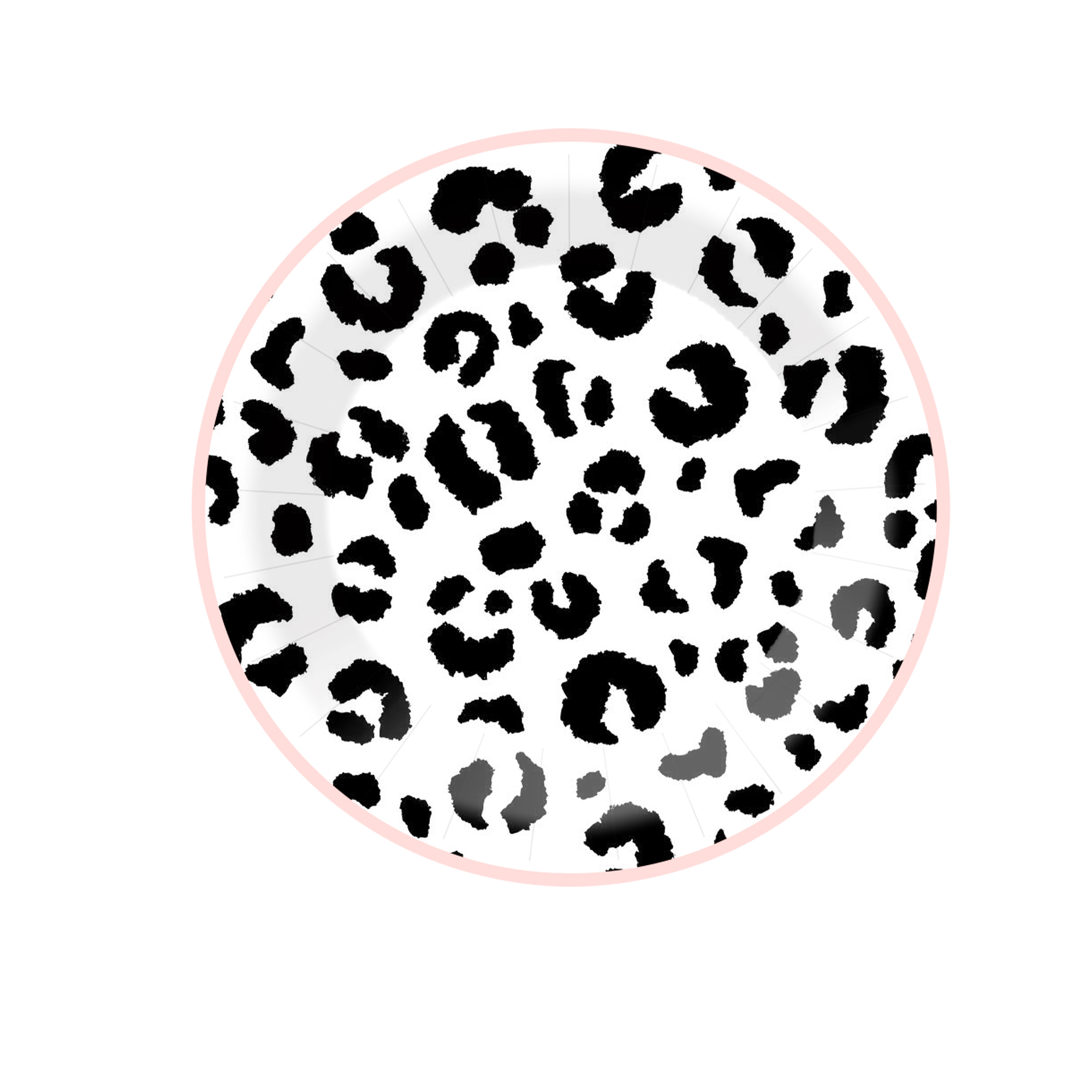 Disco Theme Cowboy Round Dinner Plate