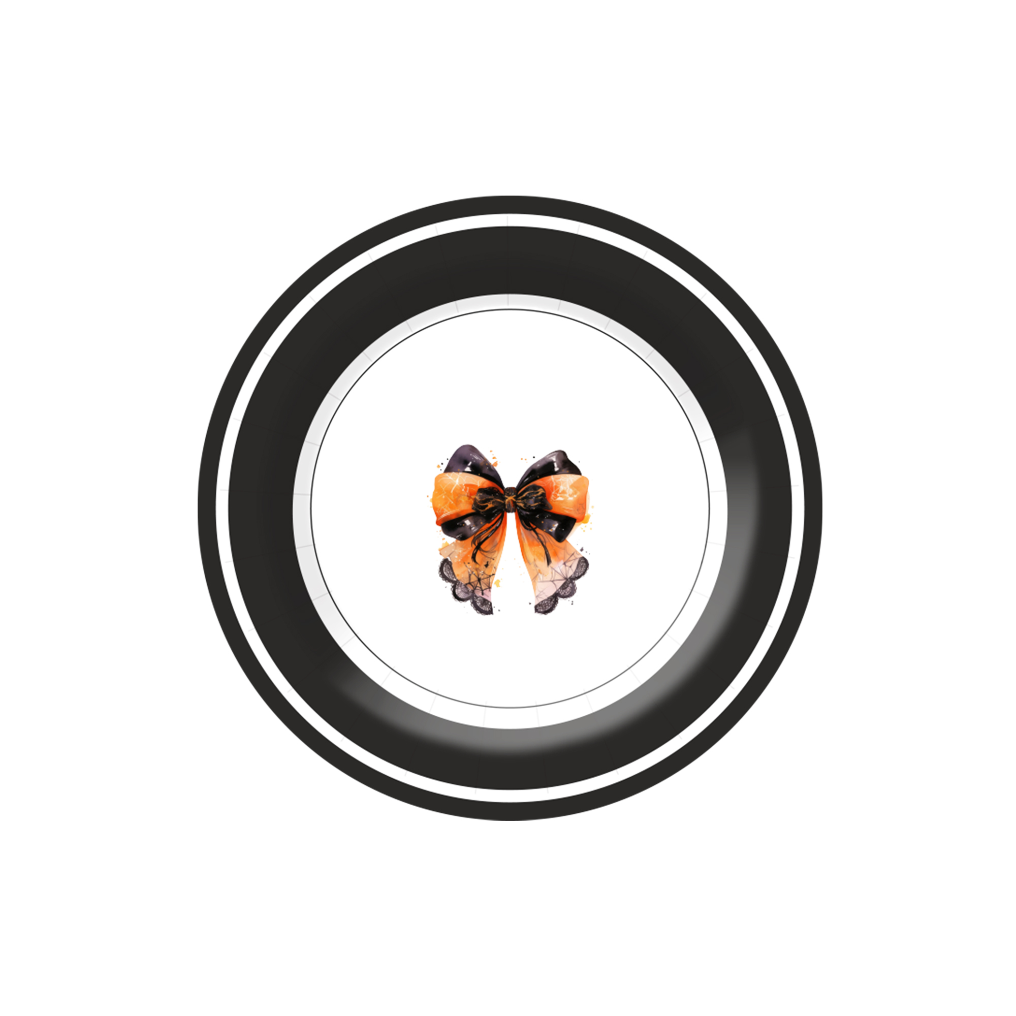 Halloween Theme Bowknot Dessert Plate