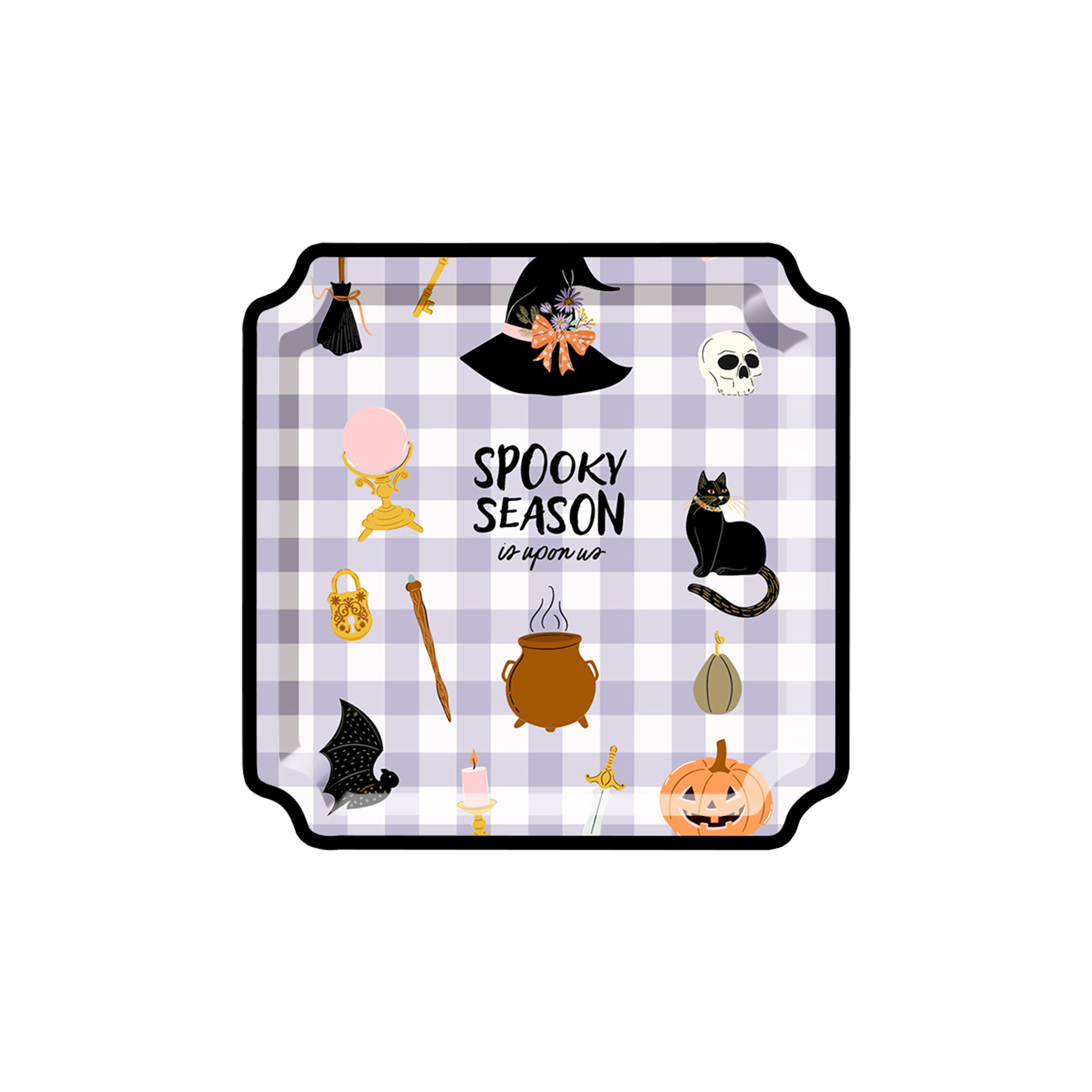 Halloween Theme Square Dessert Plate