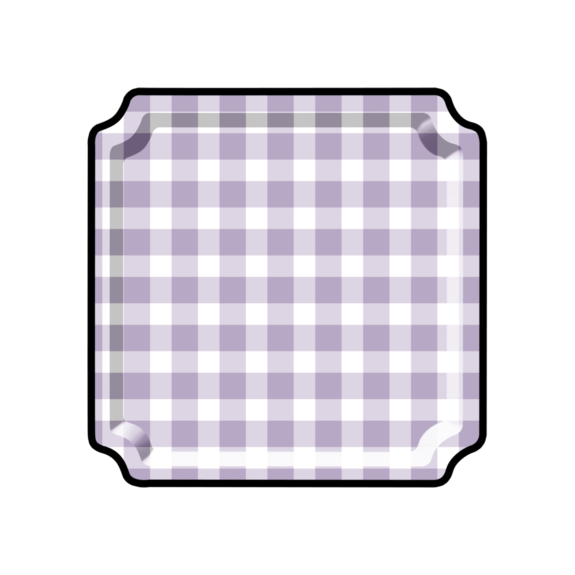 Halloween Theme Square Dinner Plate